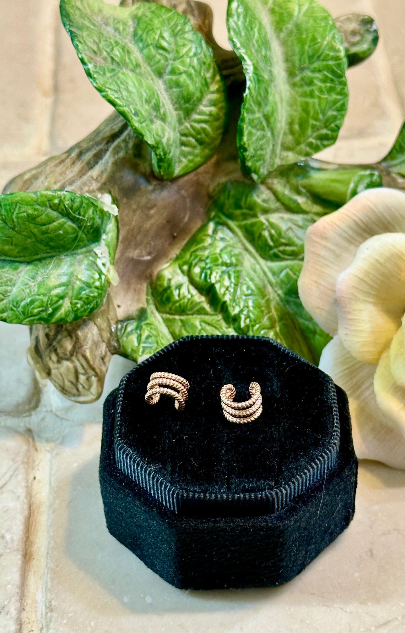 Sterling Silver Braided Triple Row Ear Cuff Set- Rose Gold