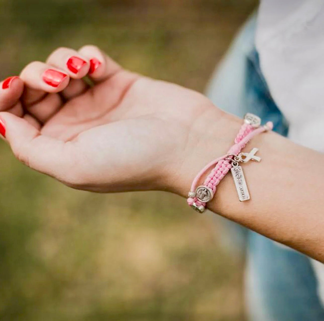 Breast Cancer Awareness Blessing Bracelet
