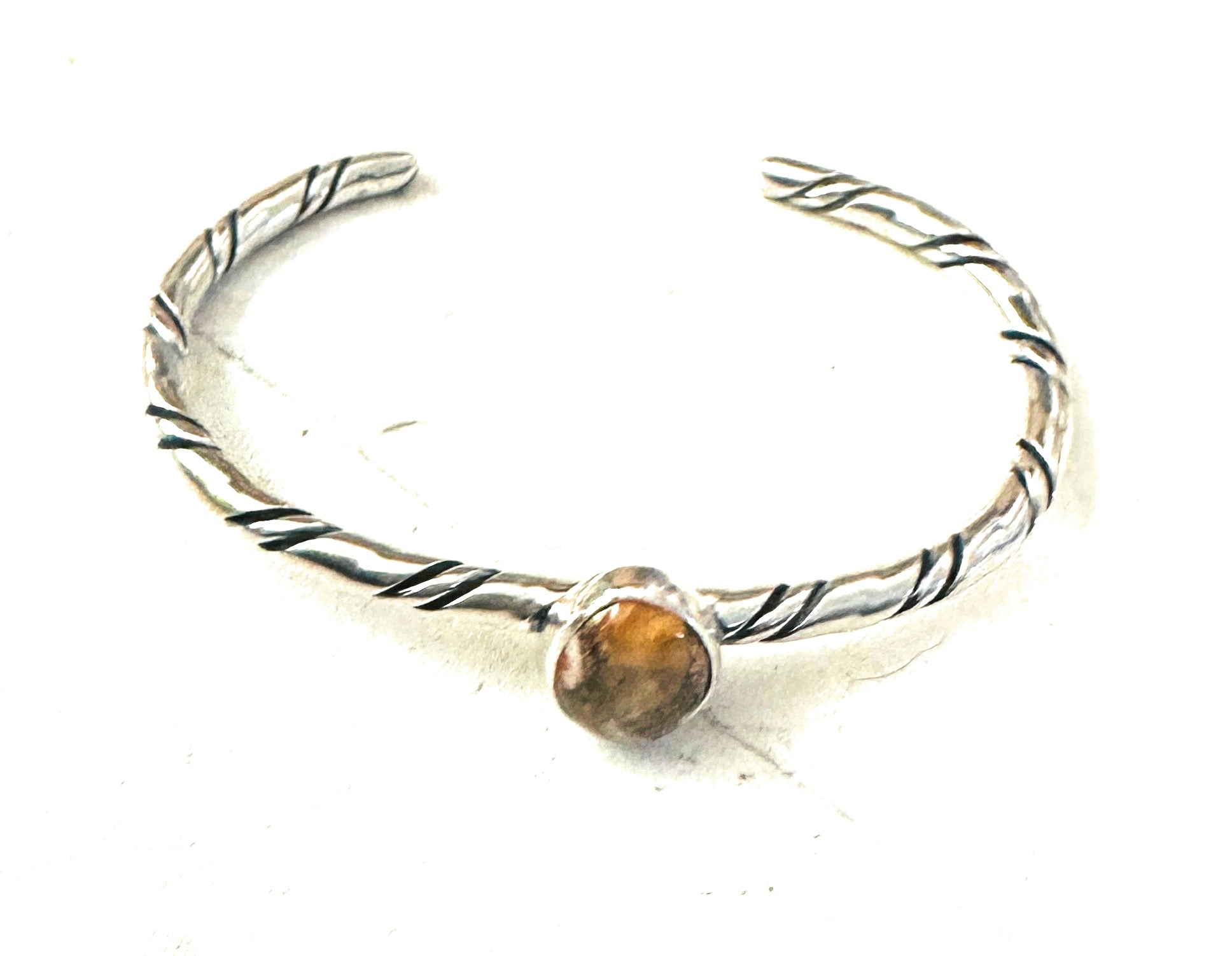 Navajo Sterling Silver & Spice Cuff Bracelet