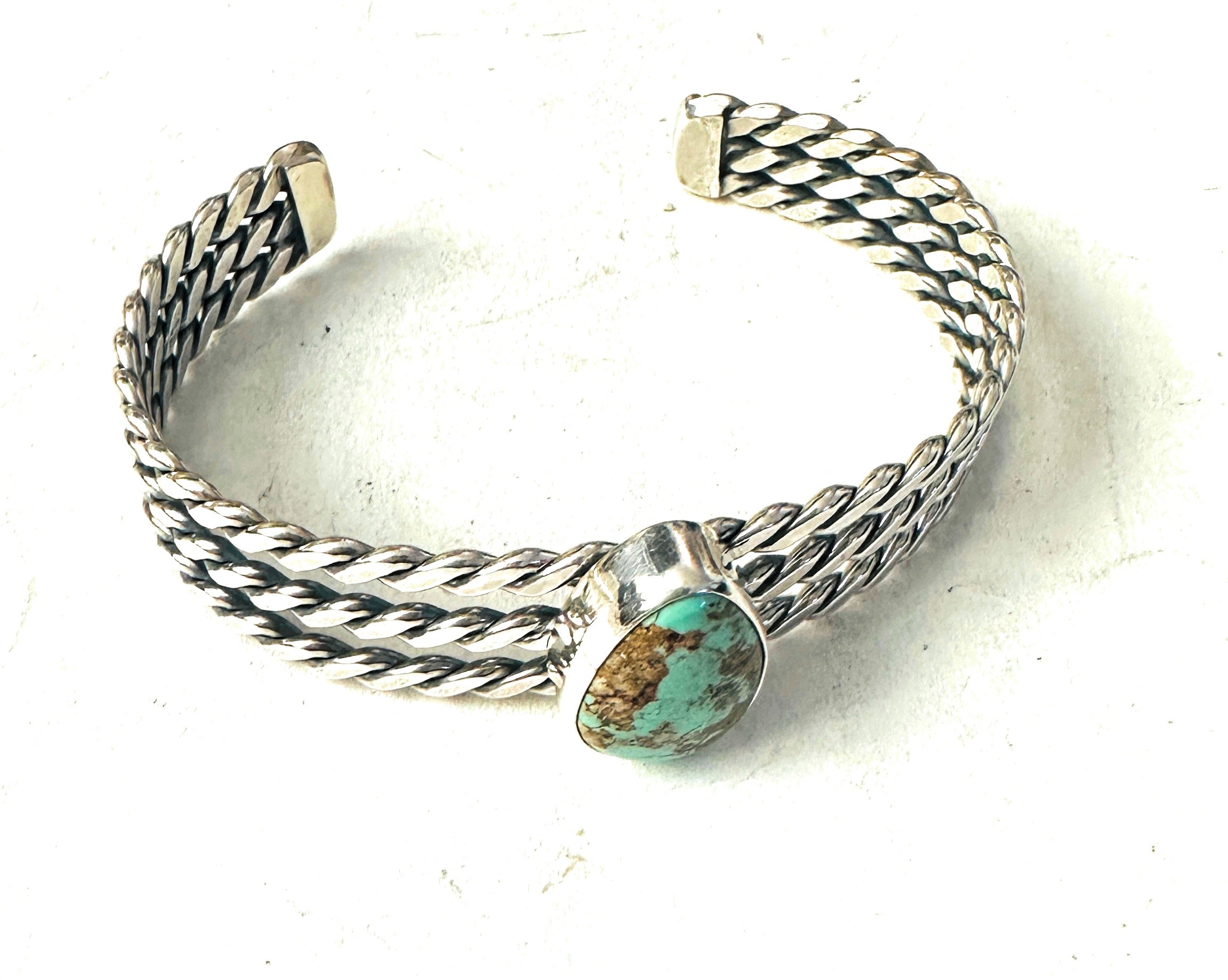 Navajo Royston Turquoise & Sterling Silver Cuff Bracelet