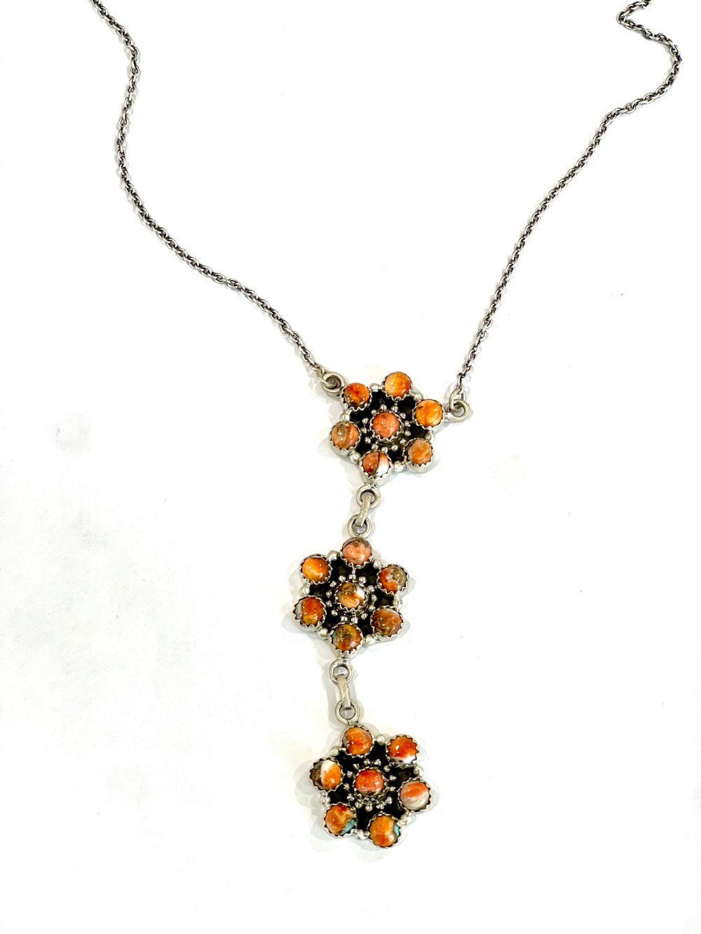 Handmade Sterling Silver & Spice Lariat Necklace