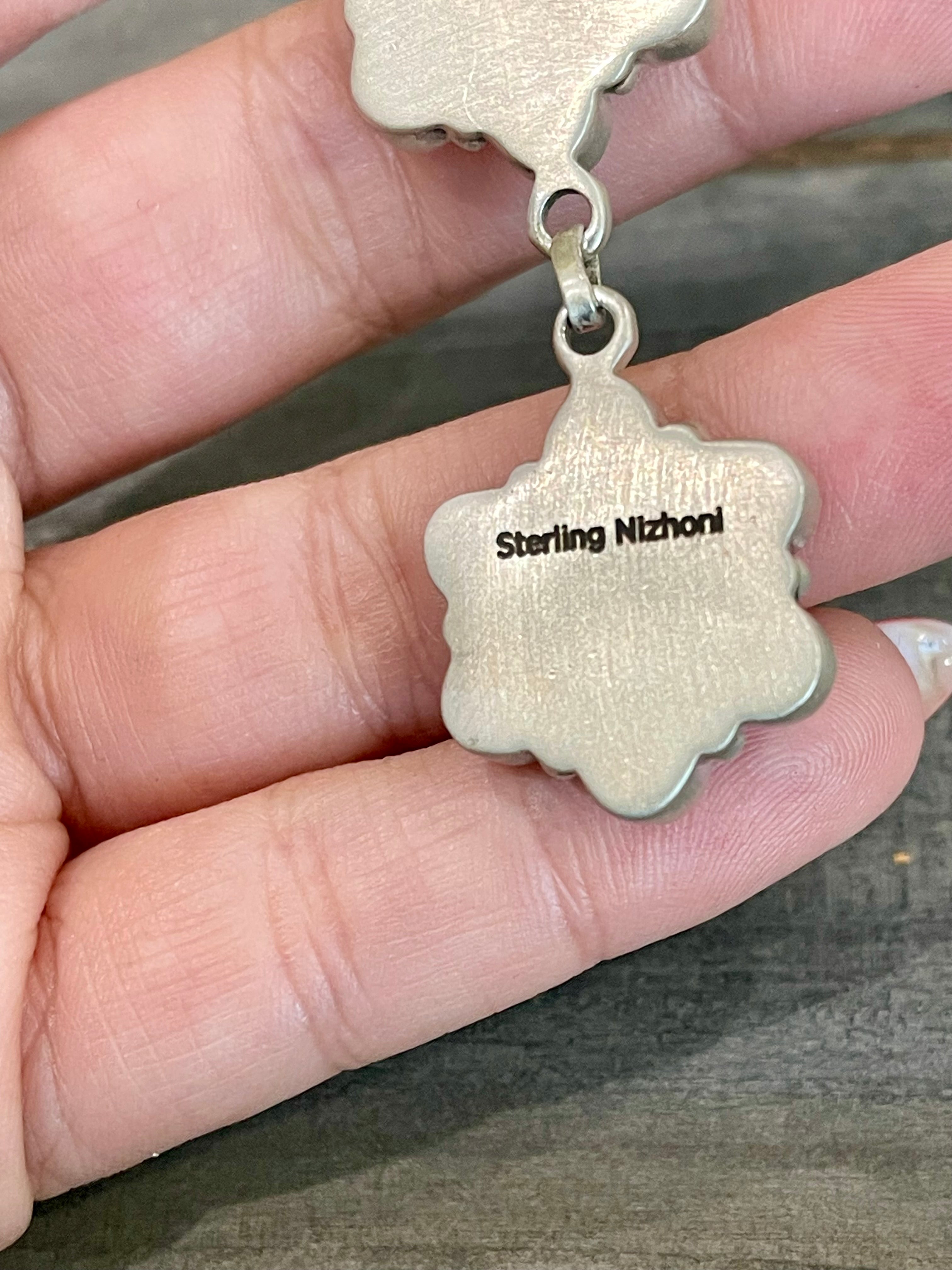 Handmade Sterling Silver & Spice Lariat Necklace