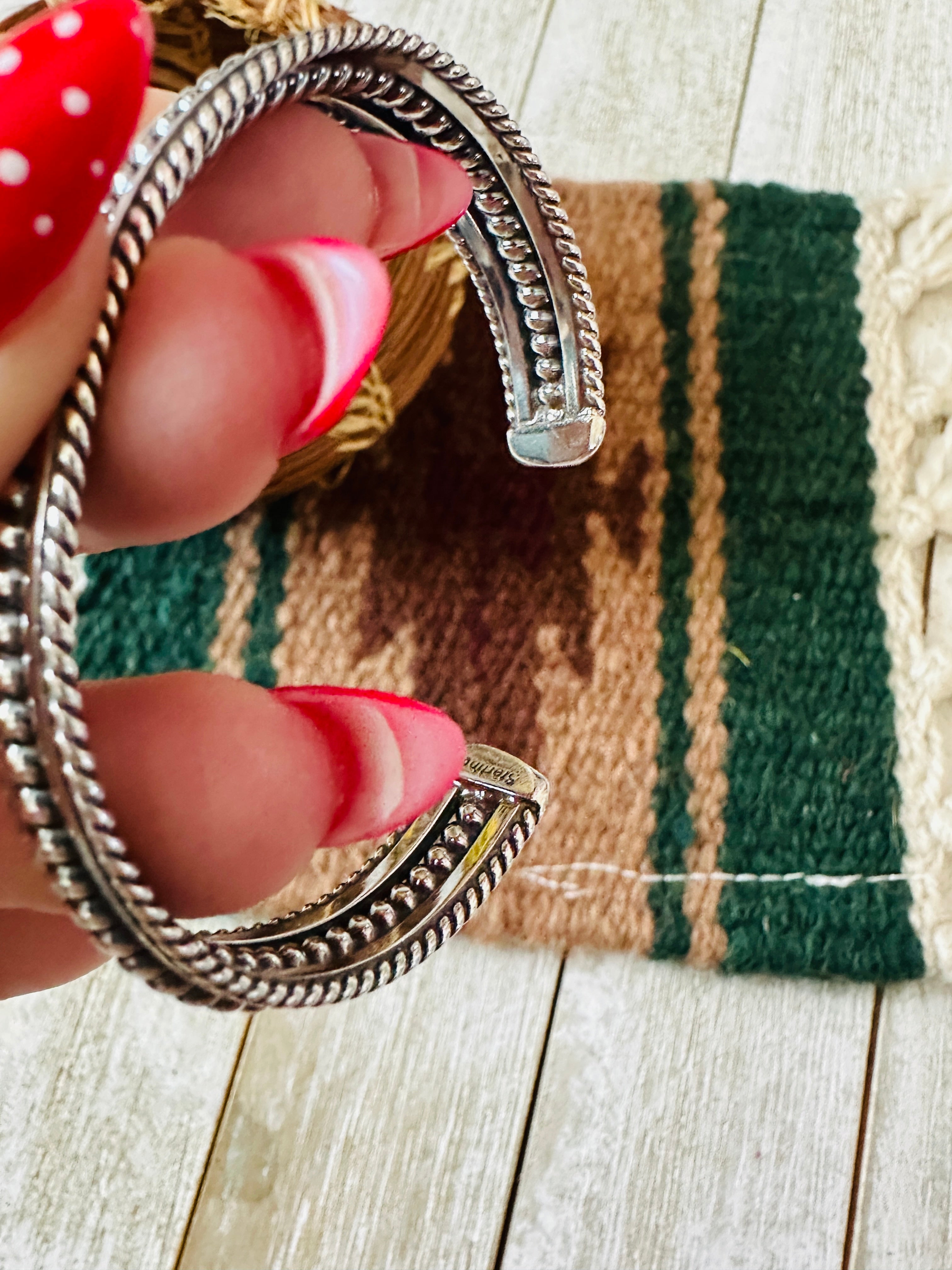 Handcrafted Sterling Silver Cuff Bracelet