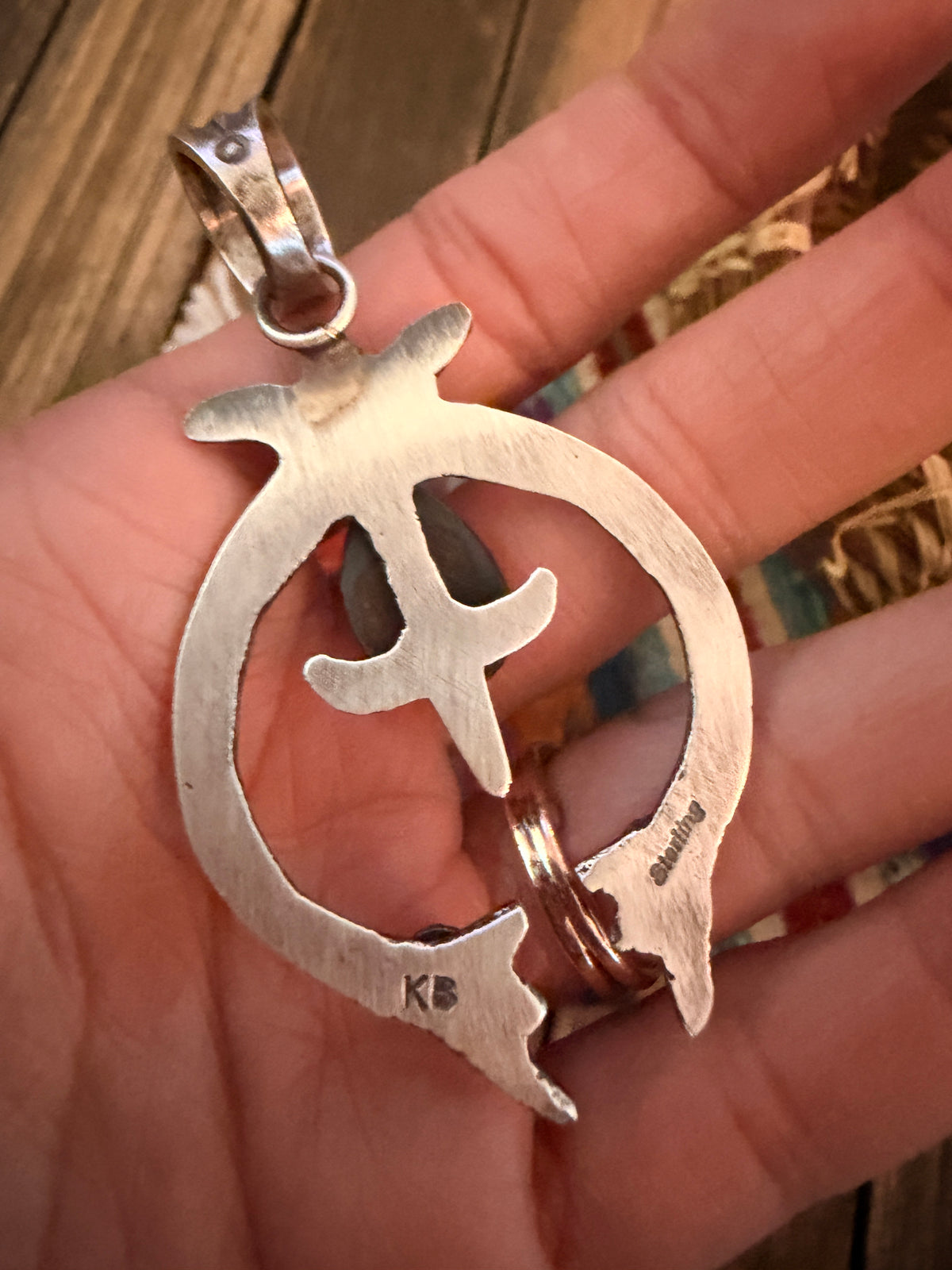 Handcrafted Sterling Silver & Queen Pink Conch Naja Pendant by Kevin Billah