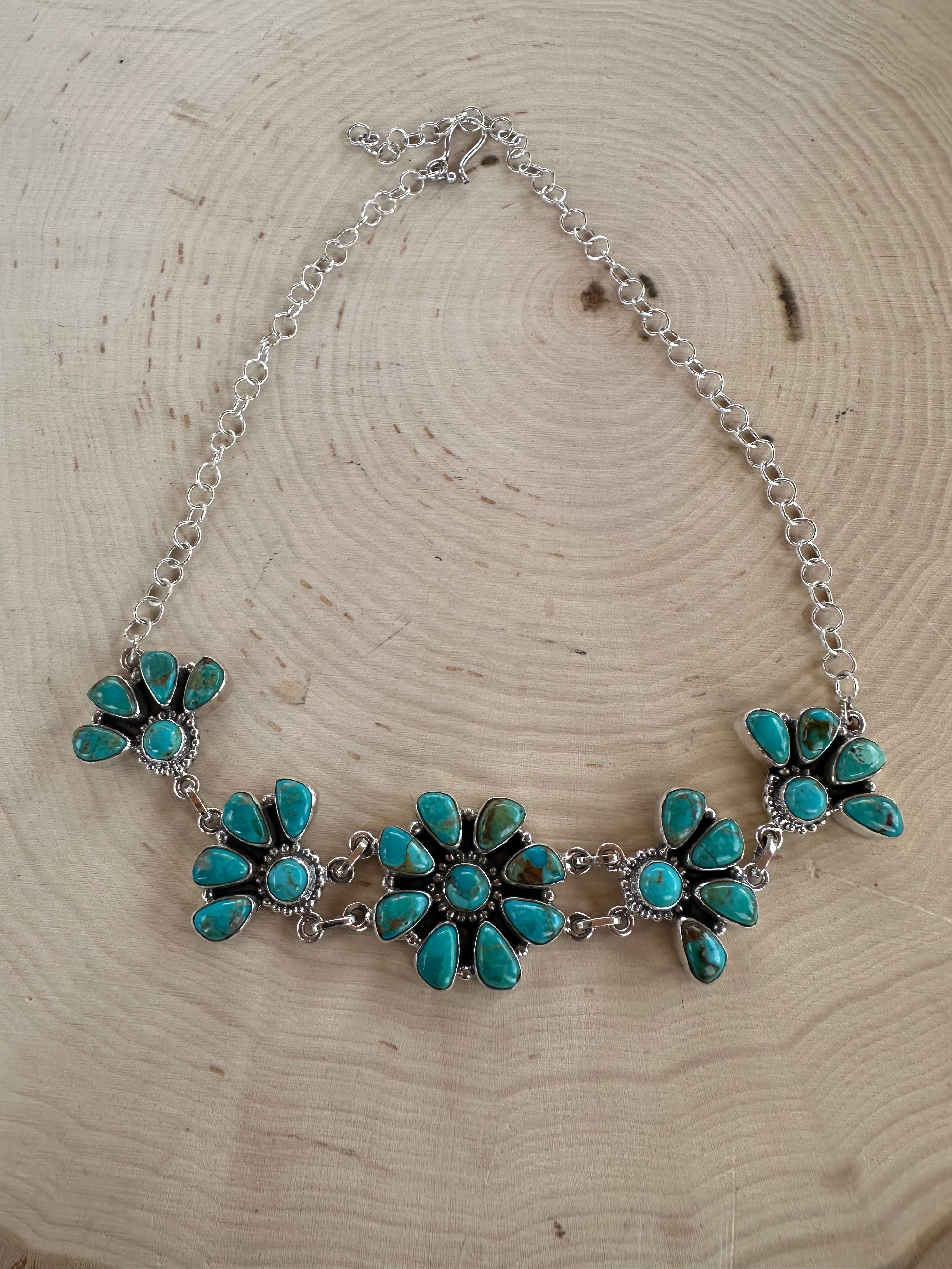 Handmade Sterling Silver Turquoise Choker