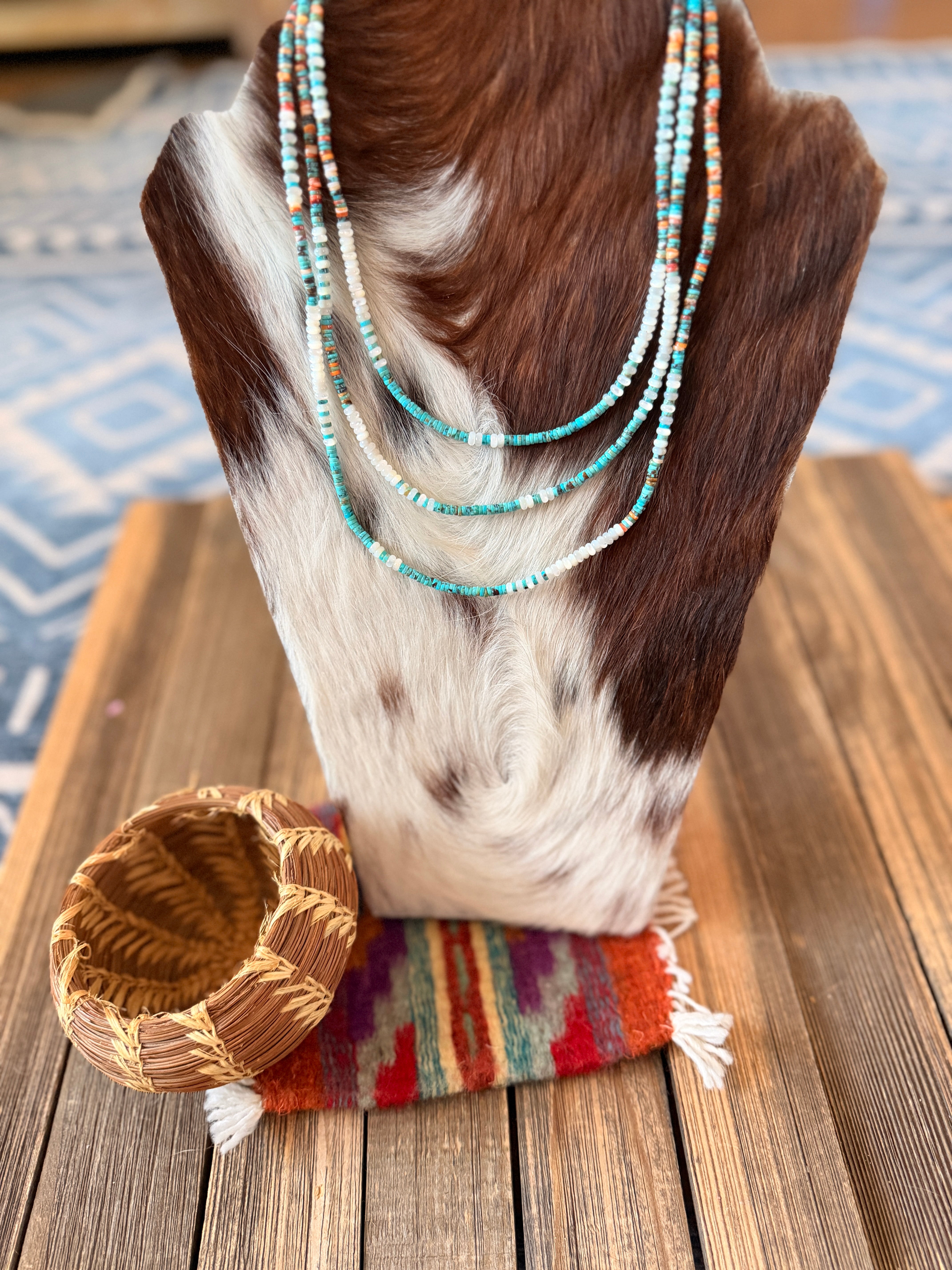 Handcrafted Multi Stone & Sterling Silver Beaded Necklace