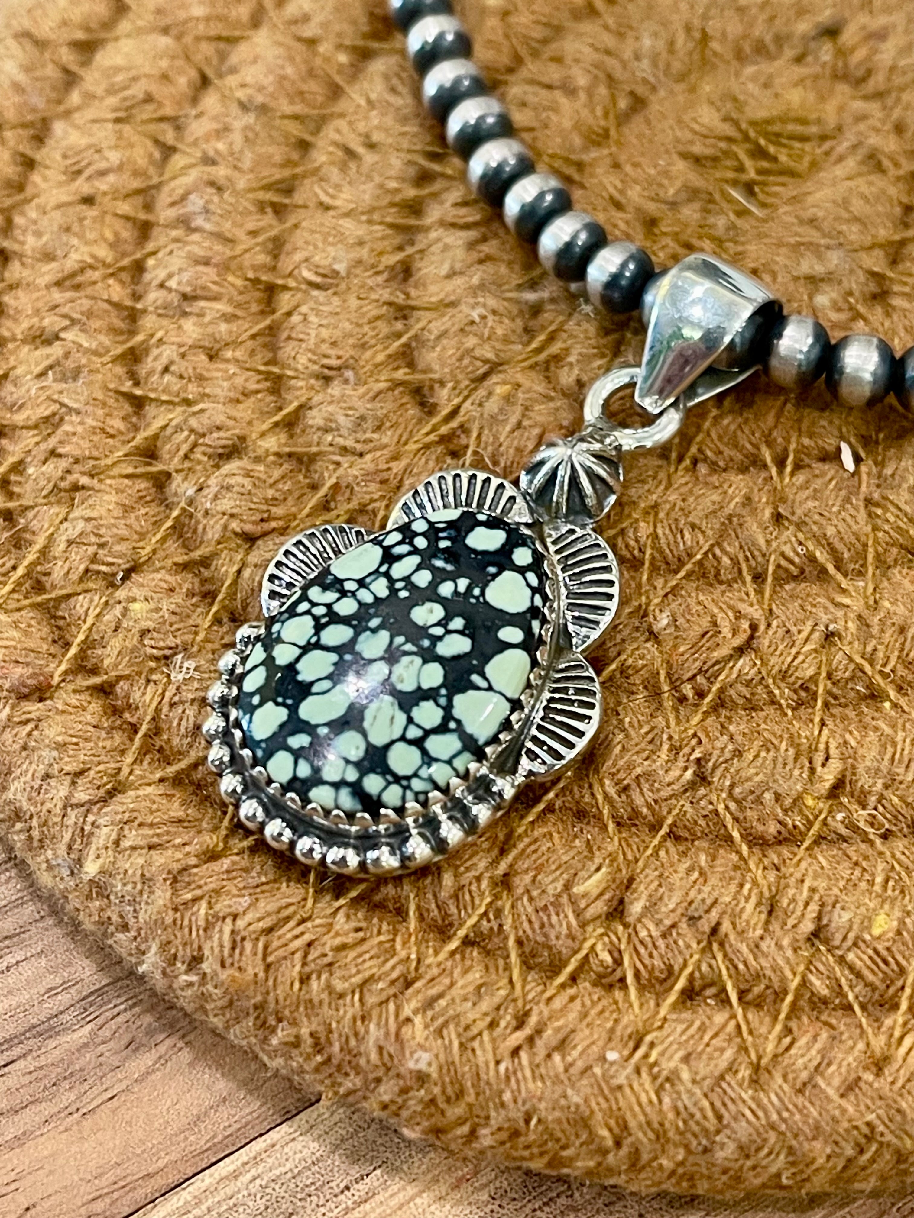 Handcrafted Sterling Silver & Variscite Pendant