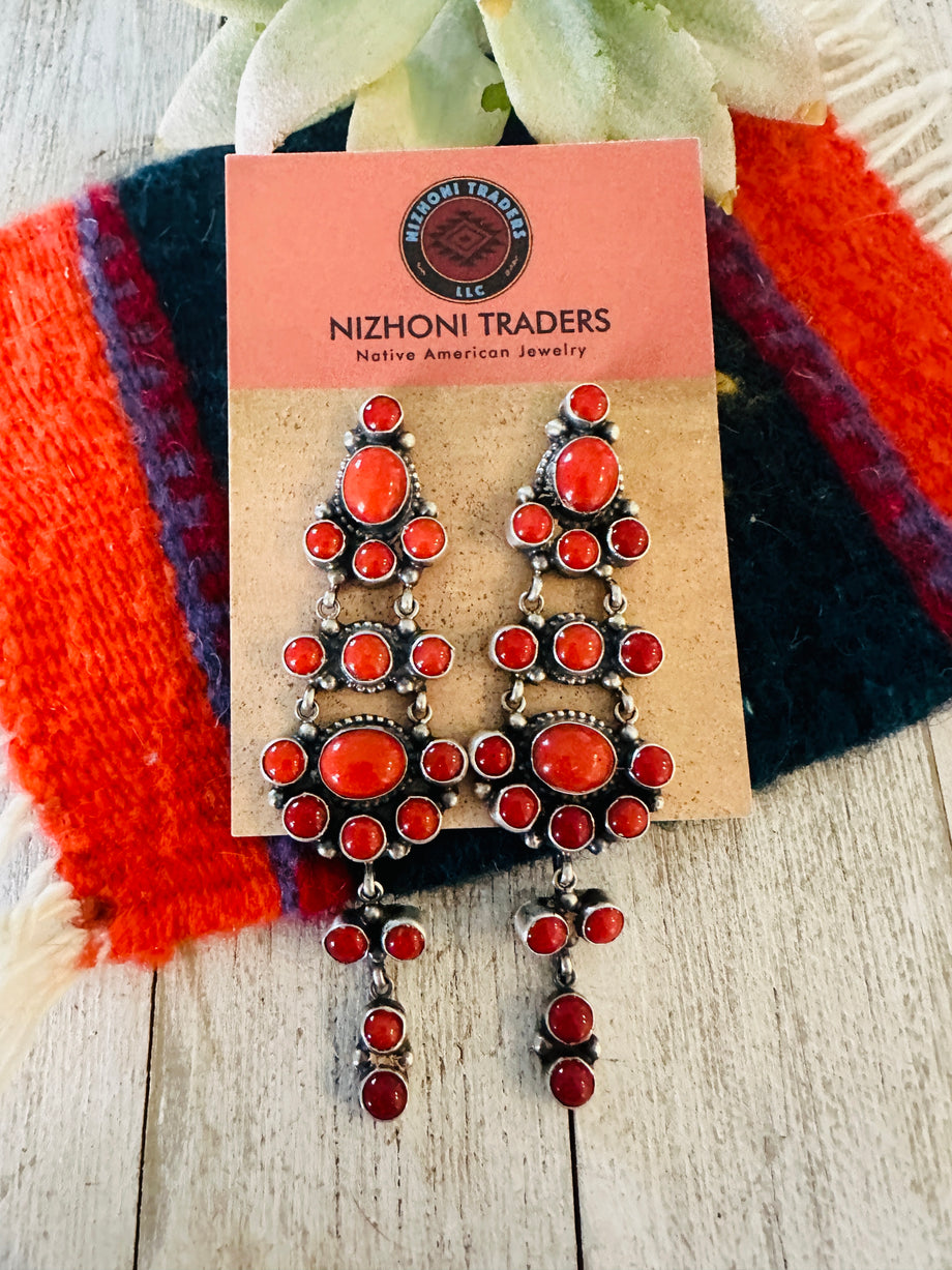 Red coral native hot sale american jewelry