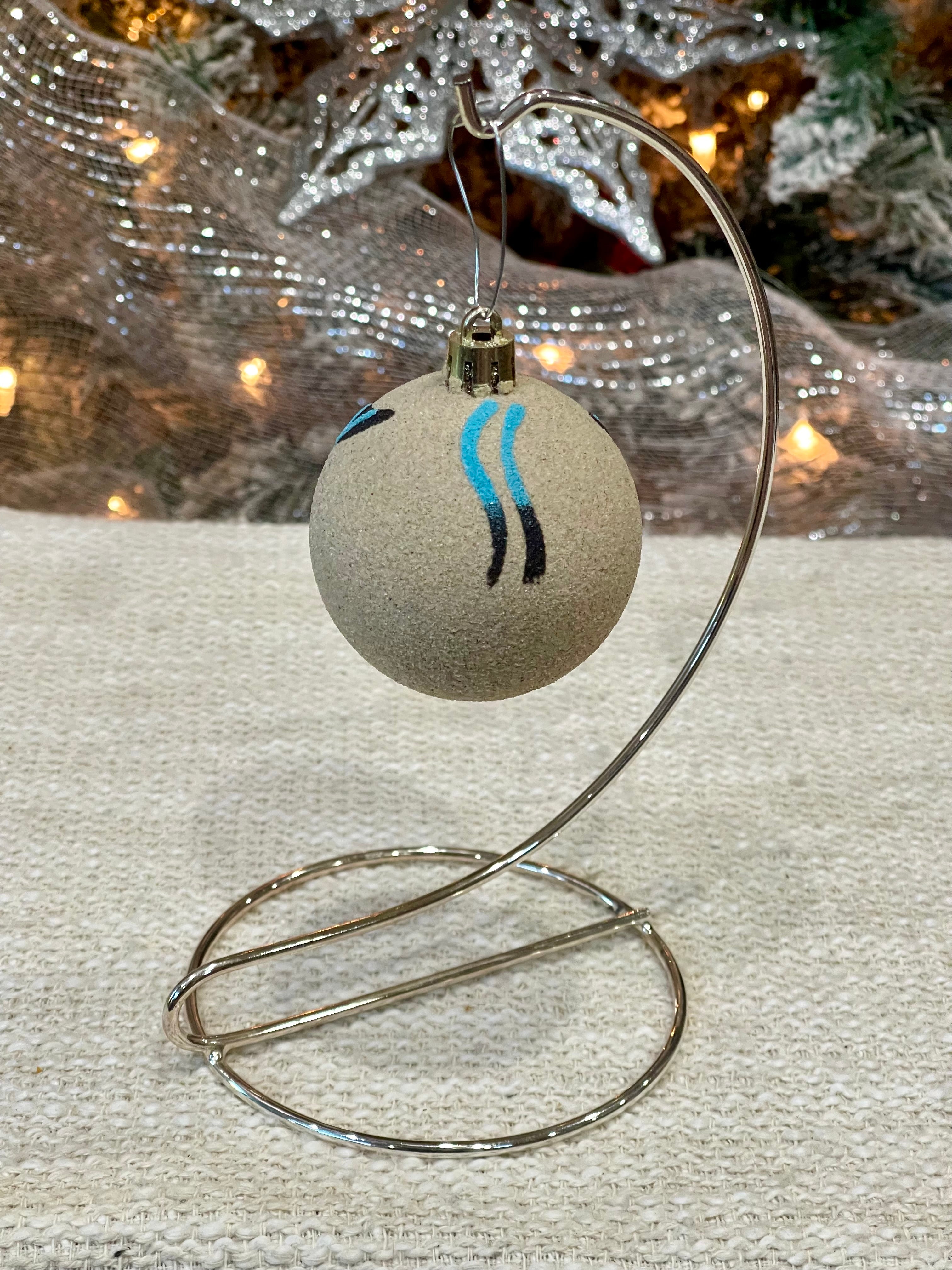 Handcrafted Ceramic Sand Painted Ornament