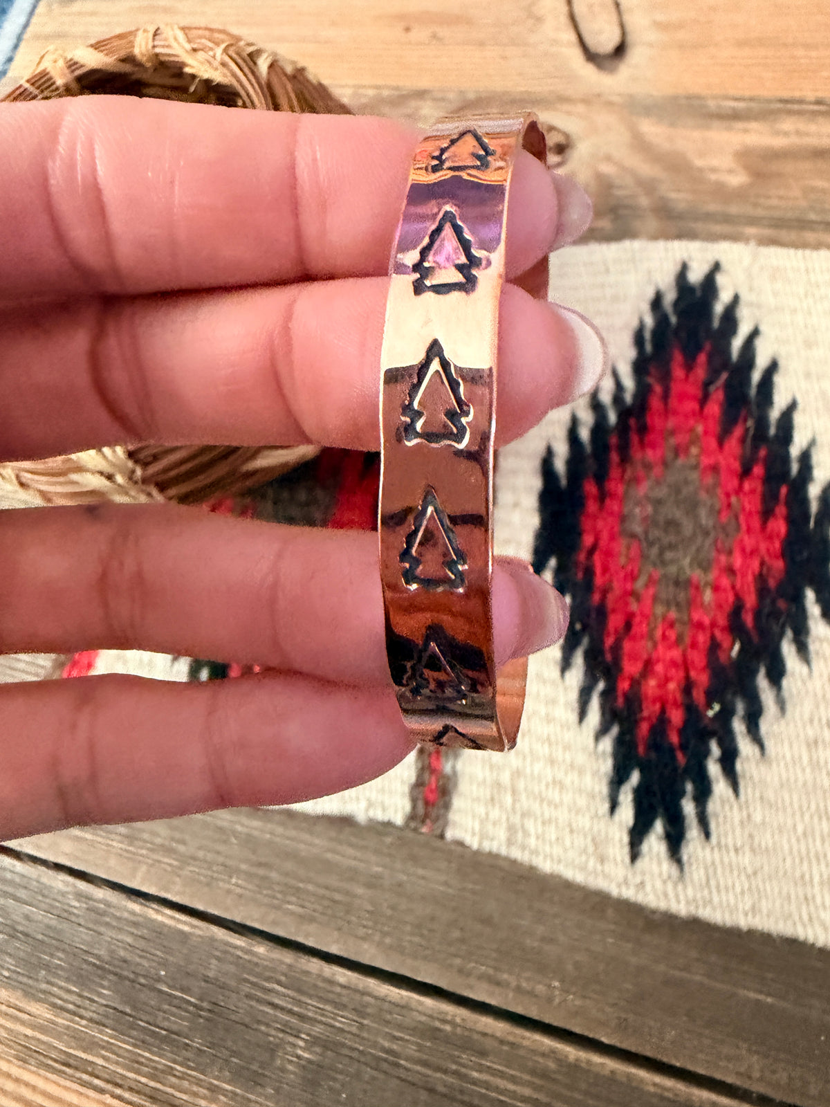 Handcrafted Copper Arrowhead Cuff Bracelet