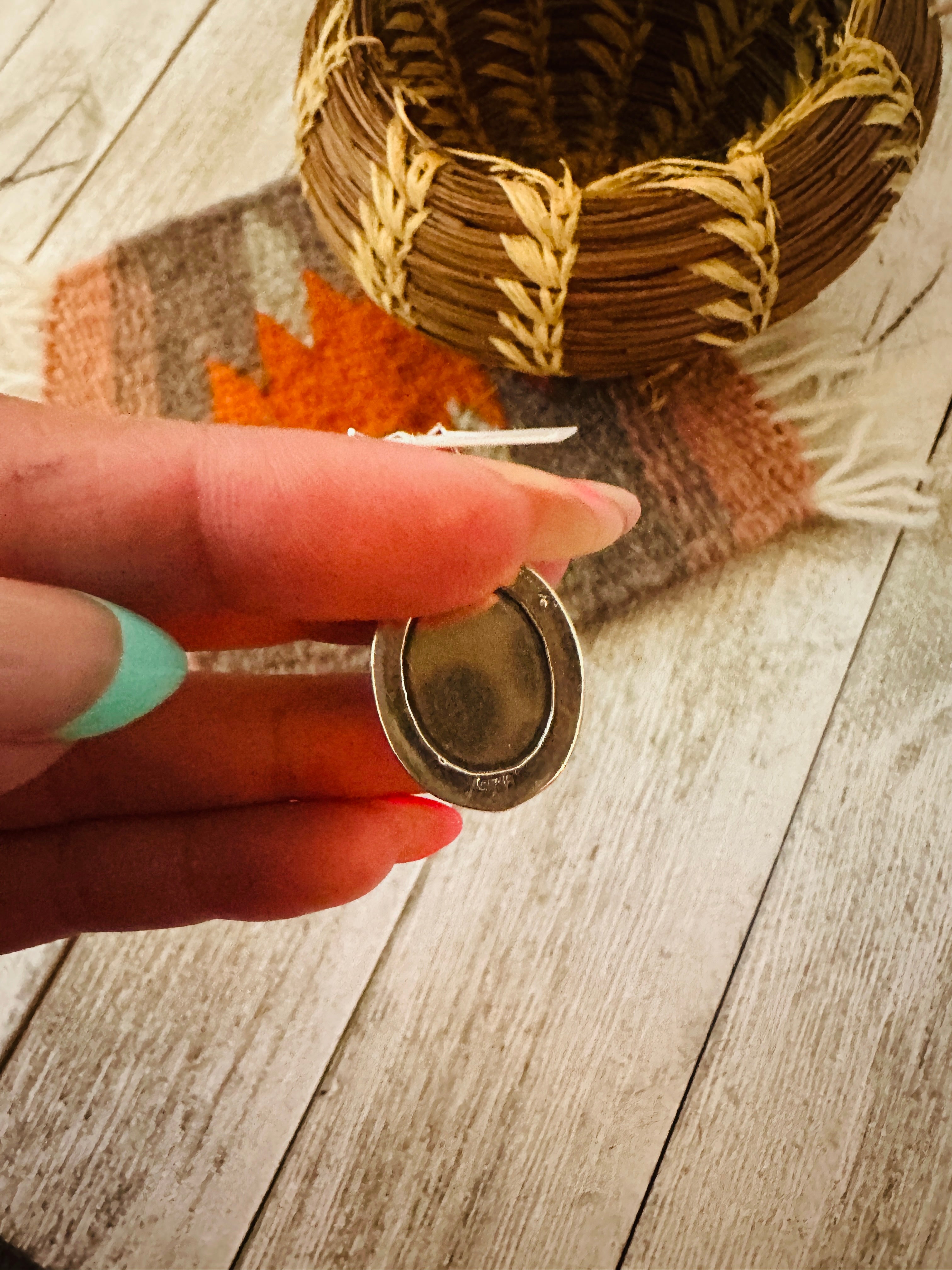 Handcrafted Charoite & Sterling Silver Dangle Earrings