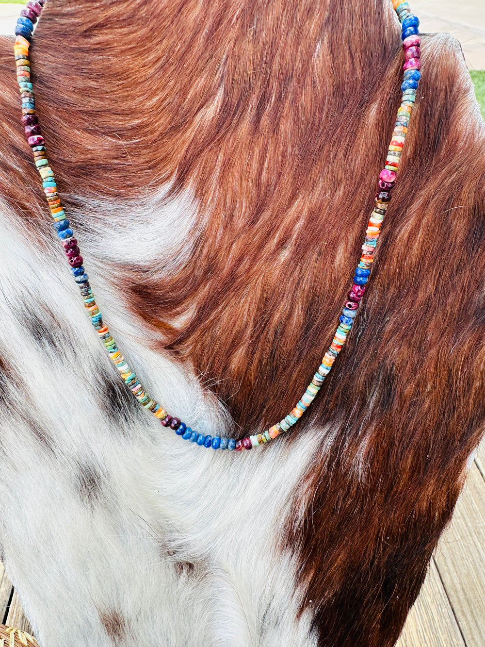 Handcrafted Multi Stone & Sterling Silver Beaded Necklace