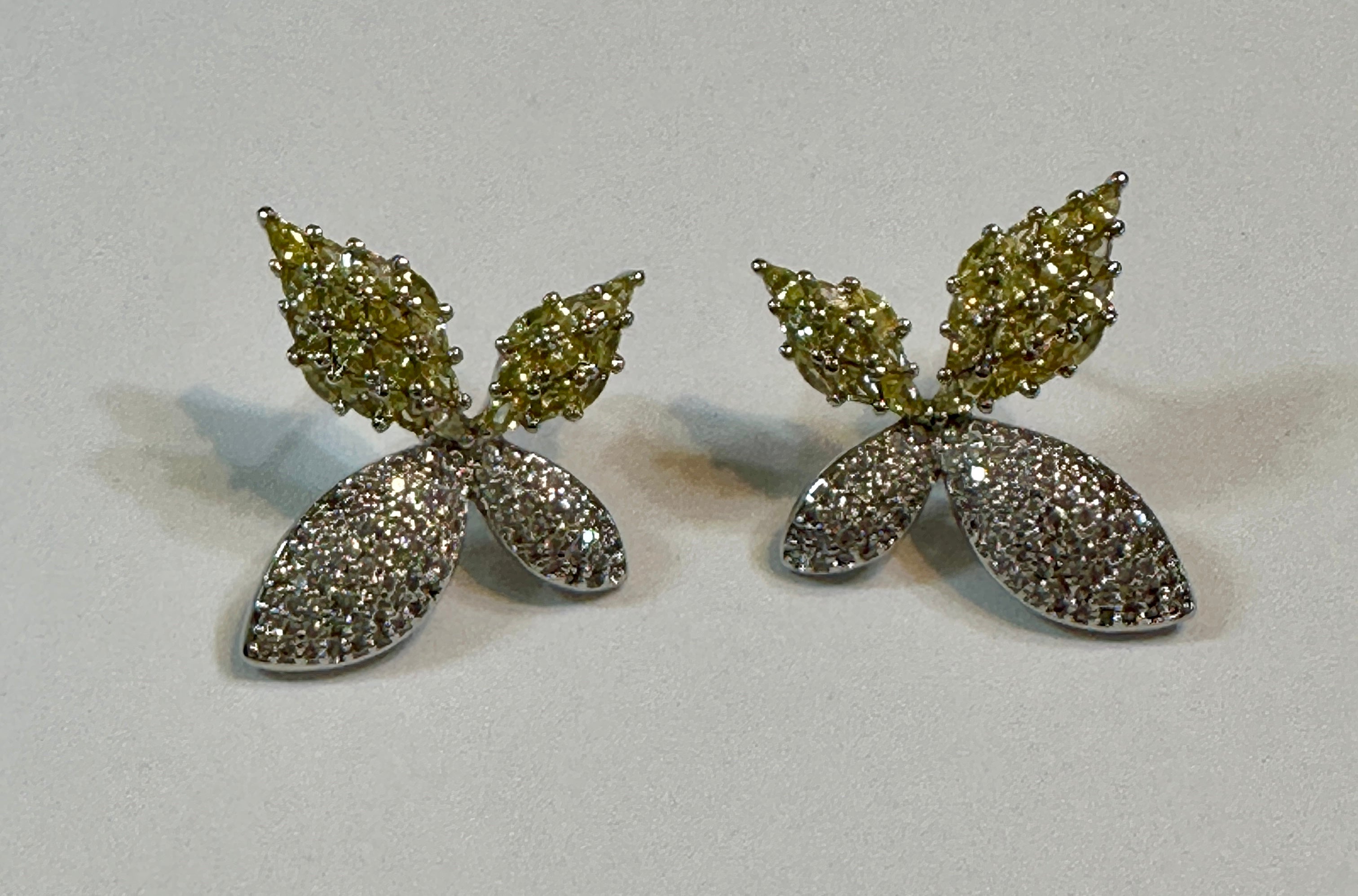 Heidi CZ Flower Gold Plated Stud Earrings