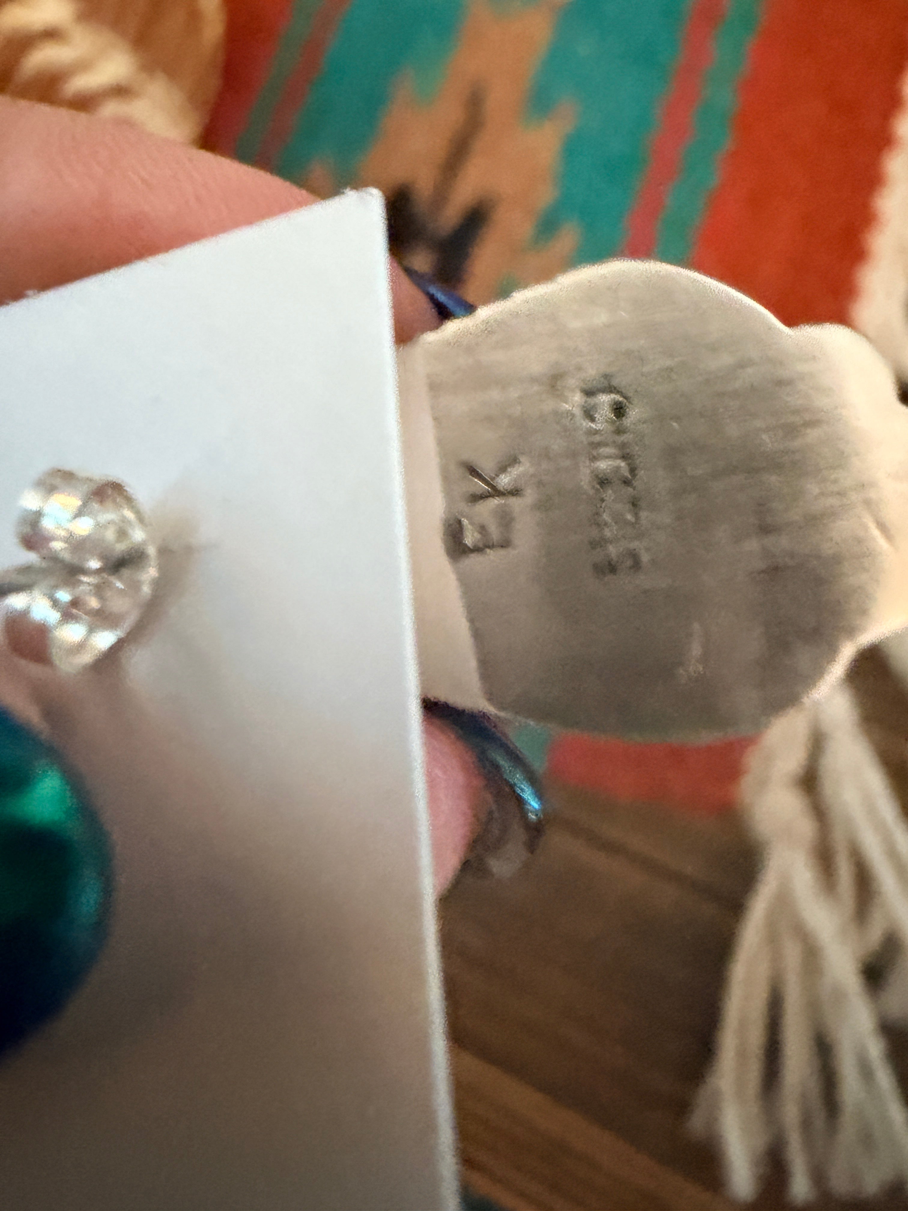 Handcrafted Turquoise & Sterling Silver Post Earrings