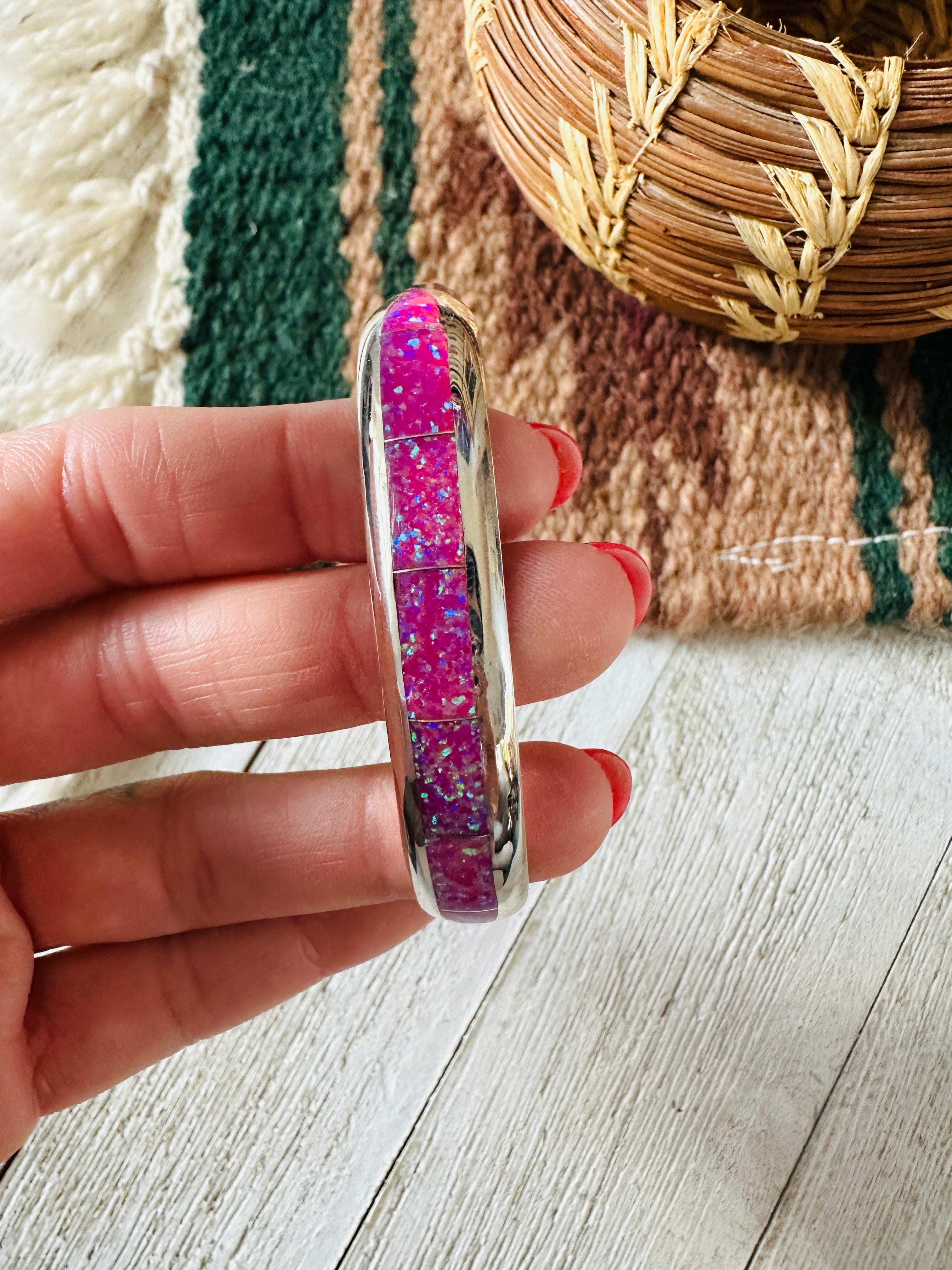Pink cuff bracelet clearance