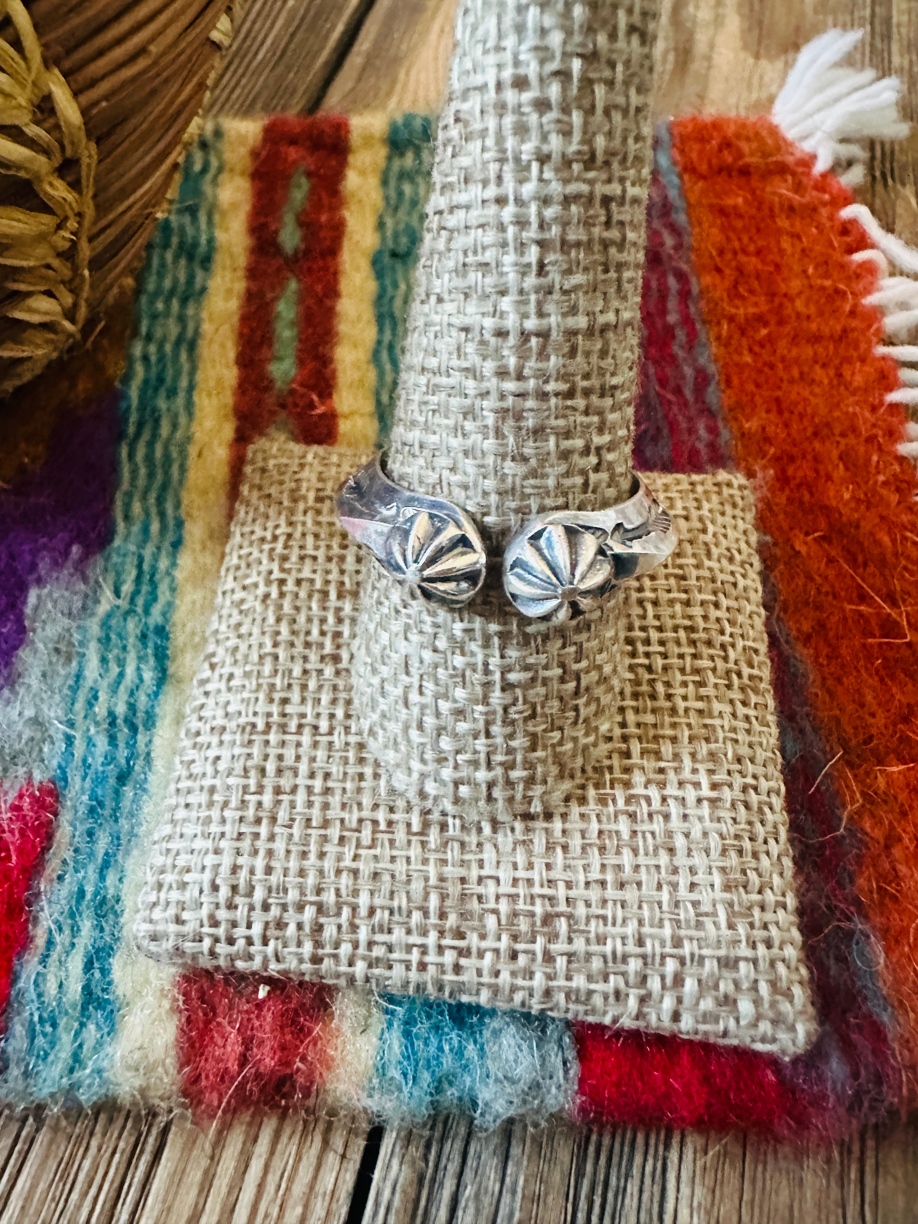 Handcrafted Sterling Silver Band Ring Size 8 by Sunshine Reeves