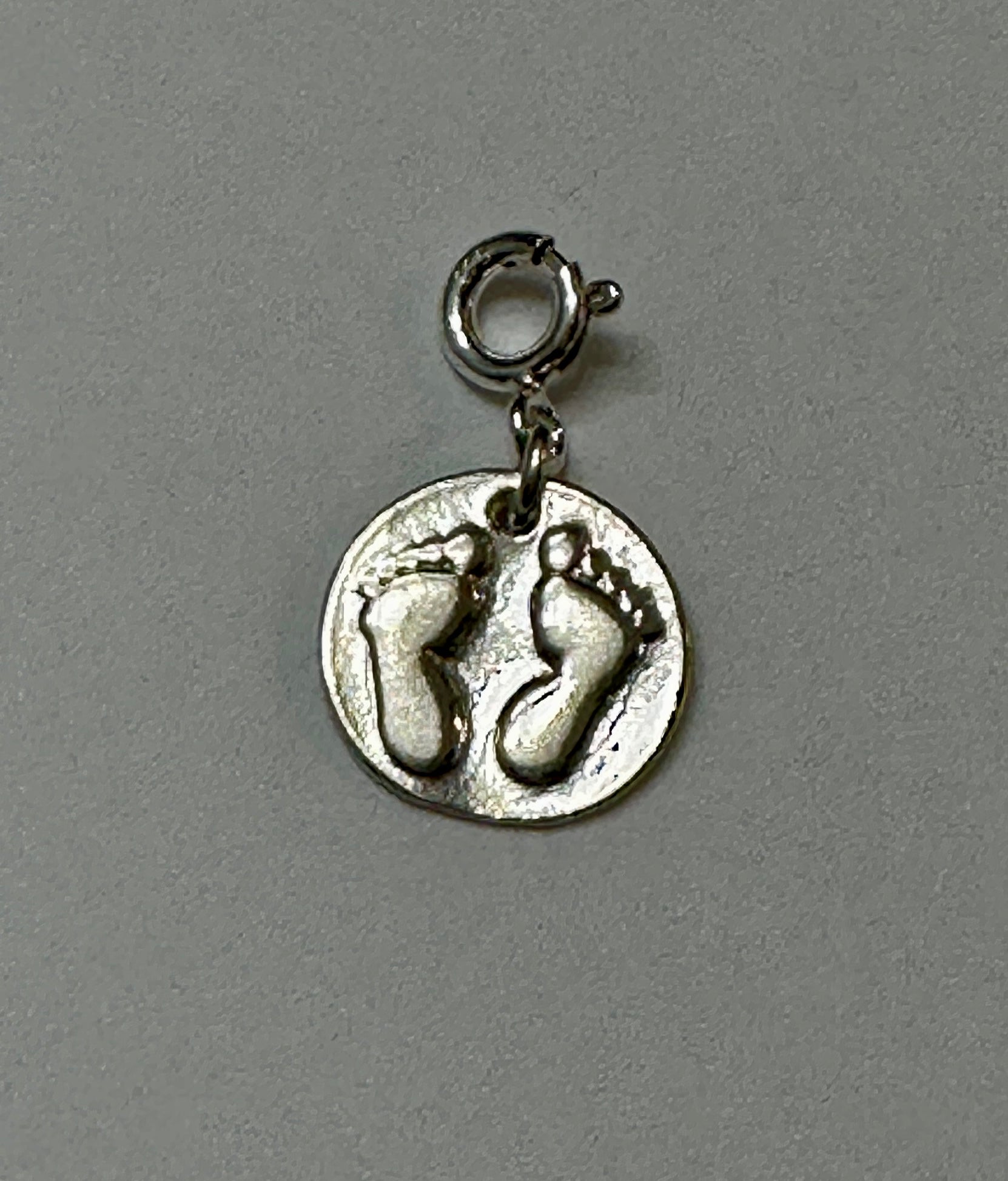 Sterling Silver Baby Feet Charm