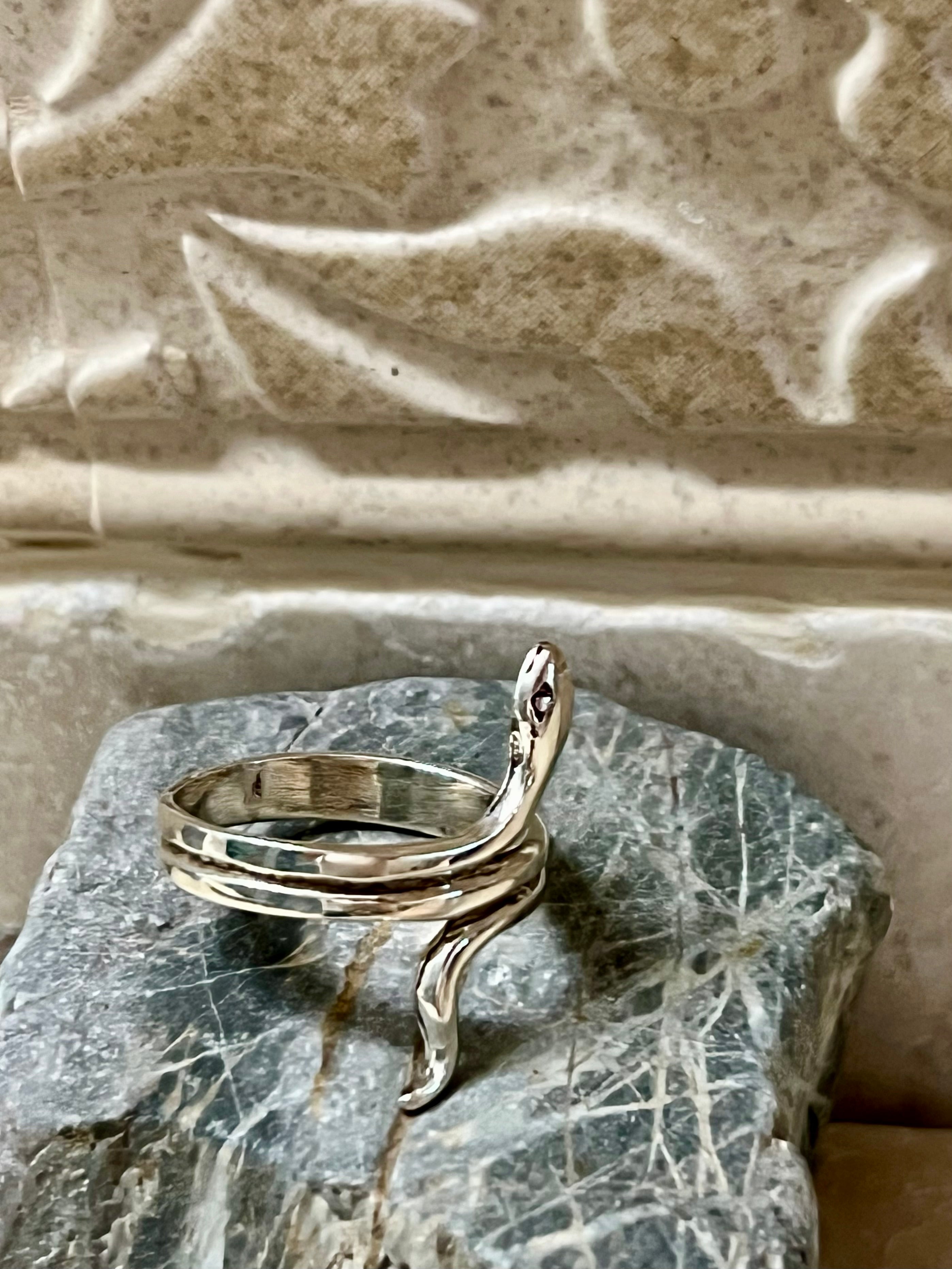 Snake Sterling Silver Ring