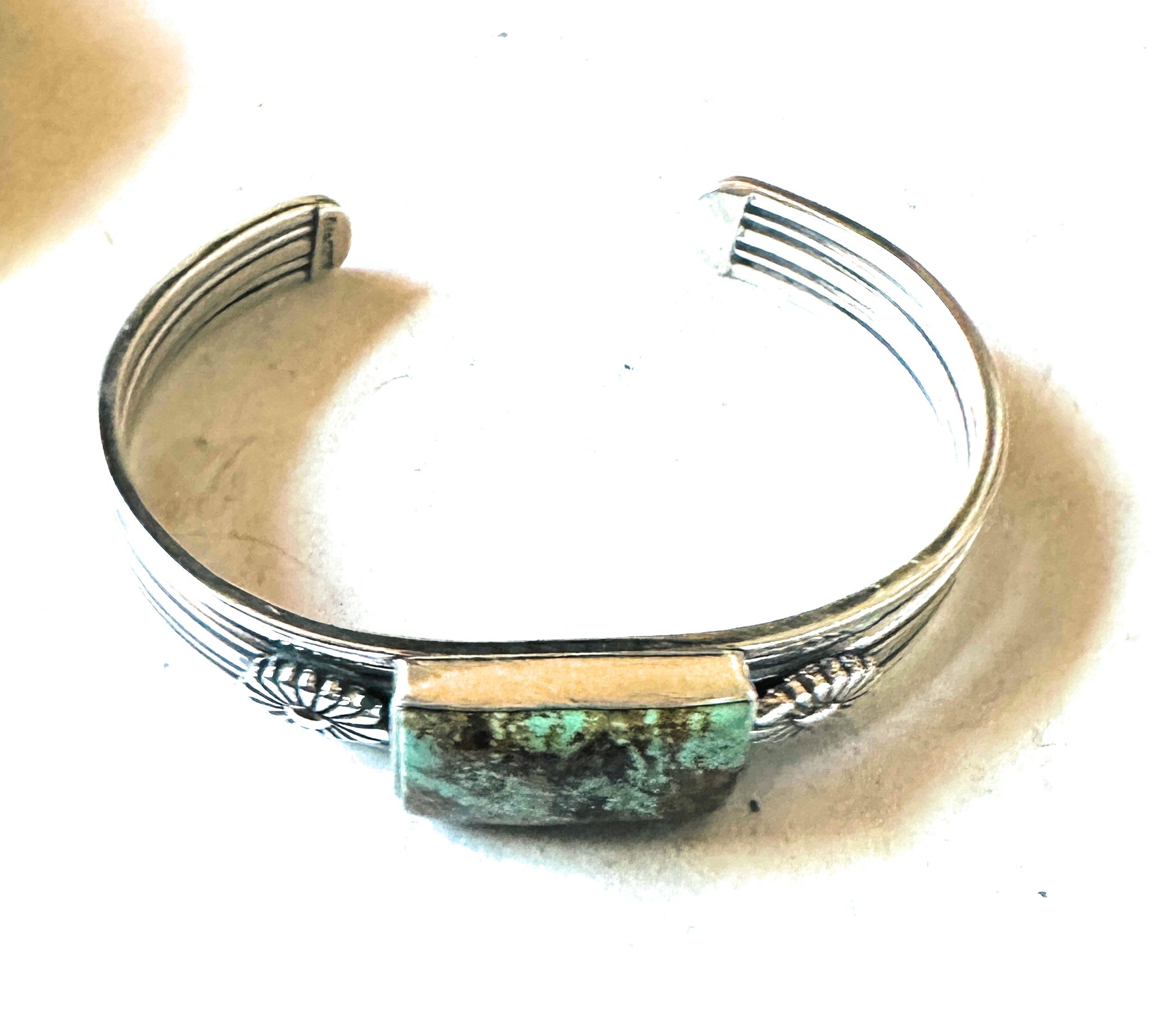 Navajo Royston Turquoise & Sterling Silver Cuff Bracelet