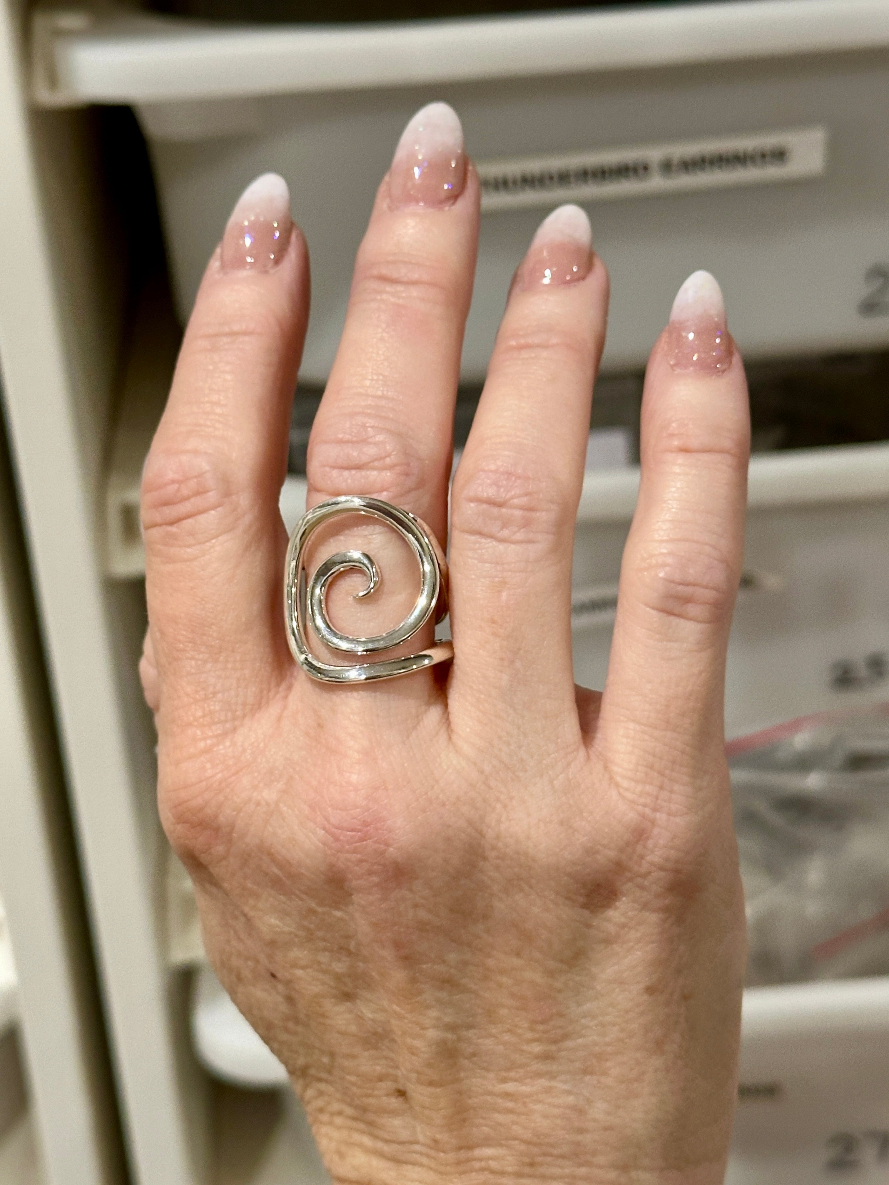 Spiral Sterling Silver Ring