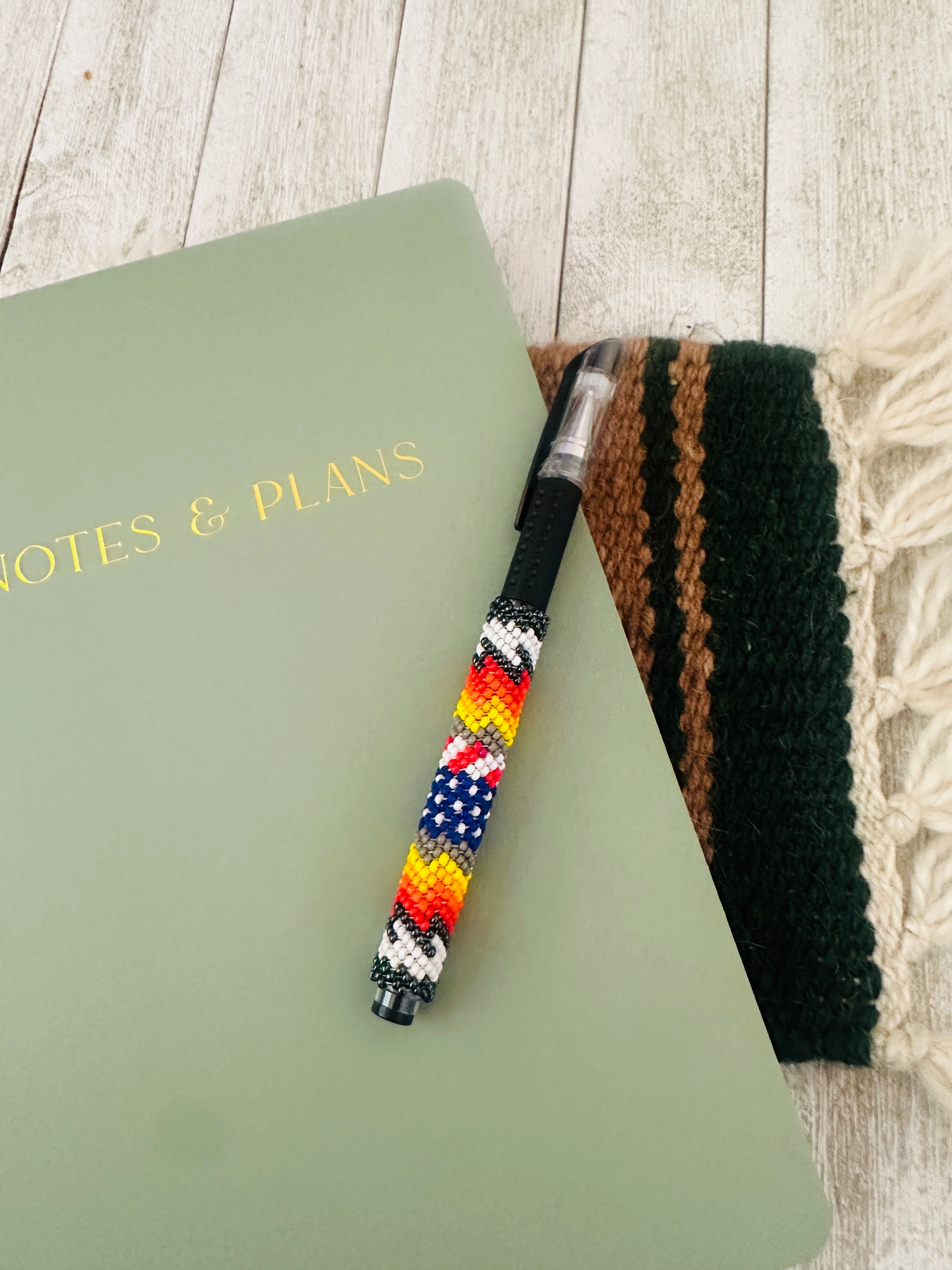 Handcrafted  Muticolor Beaded Pen