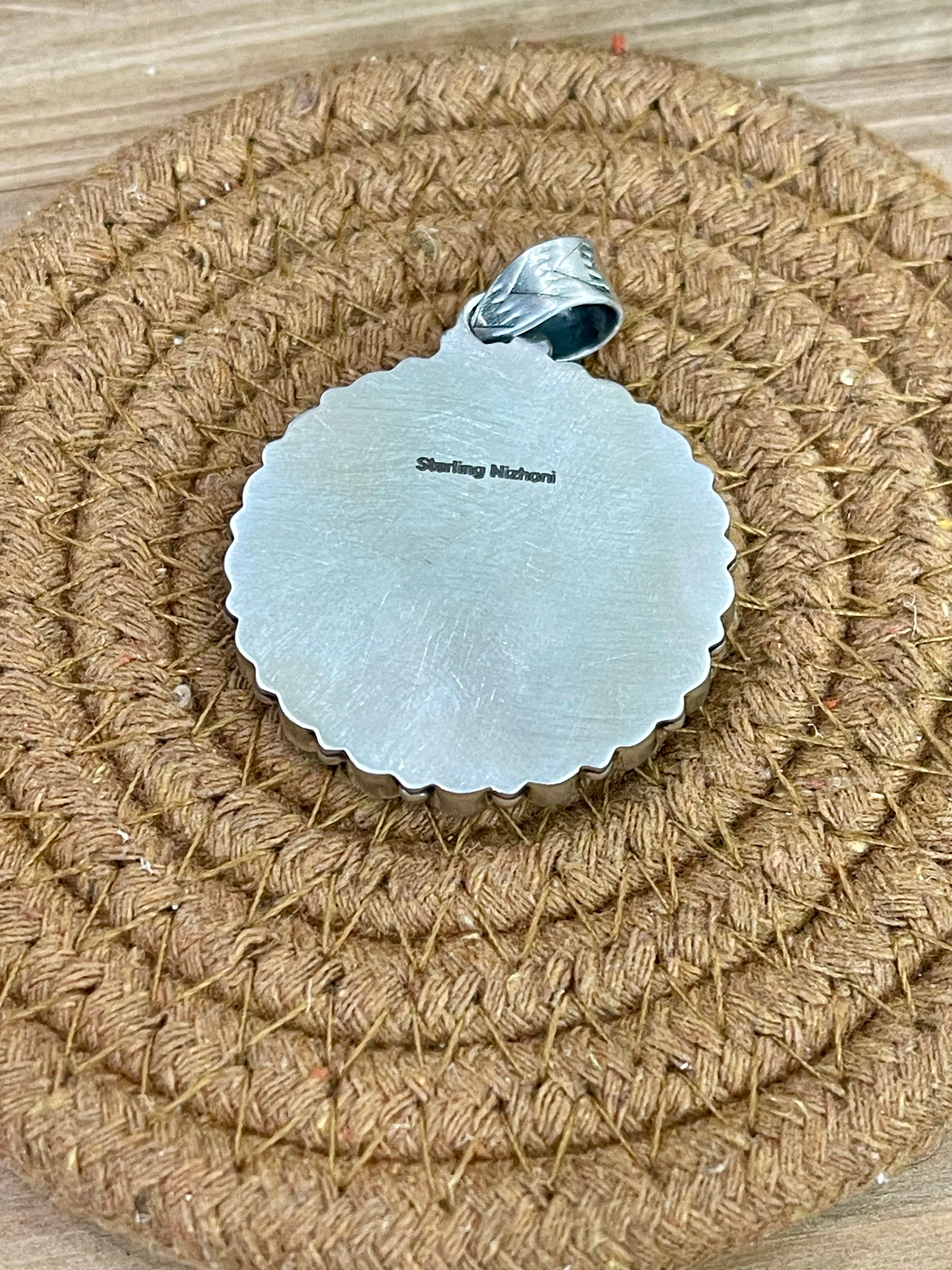 Handmade Sterling Silver & Turquoise Cluster Pendant