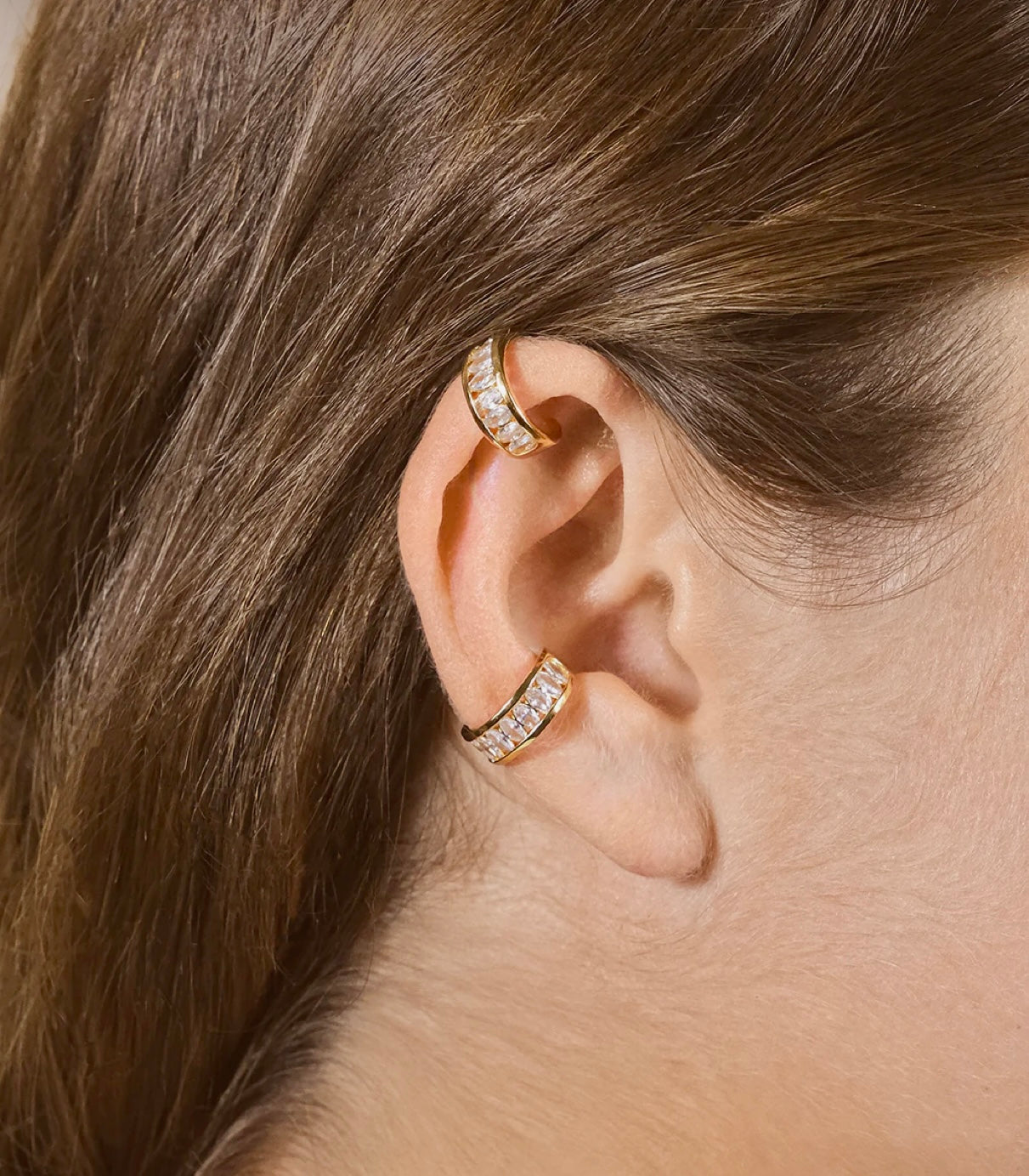 Mira Sterling Silver CZ Ear Cuff Set