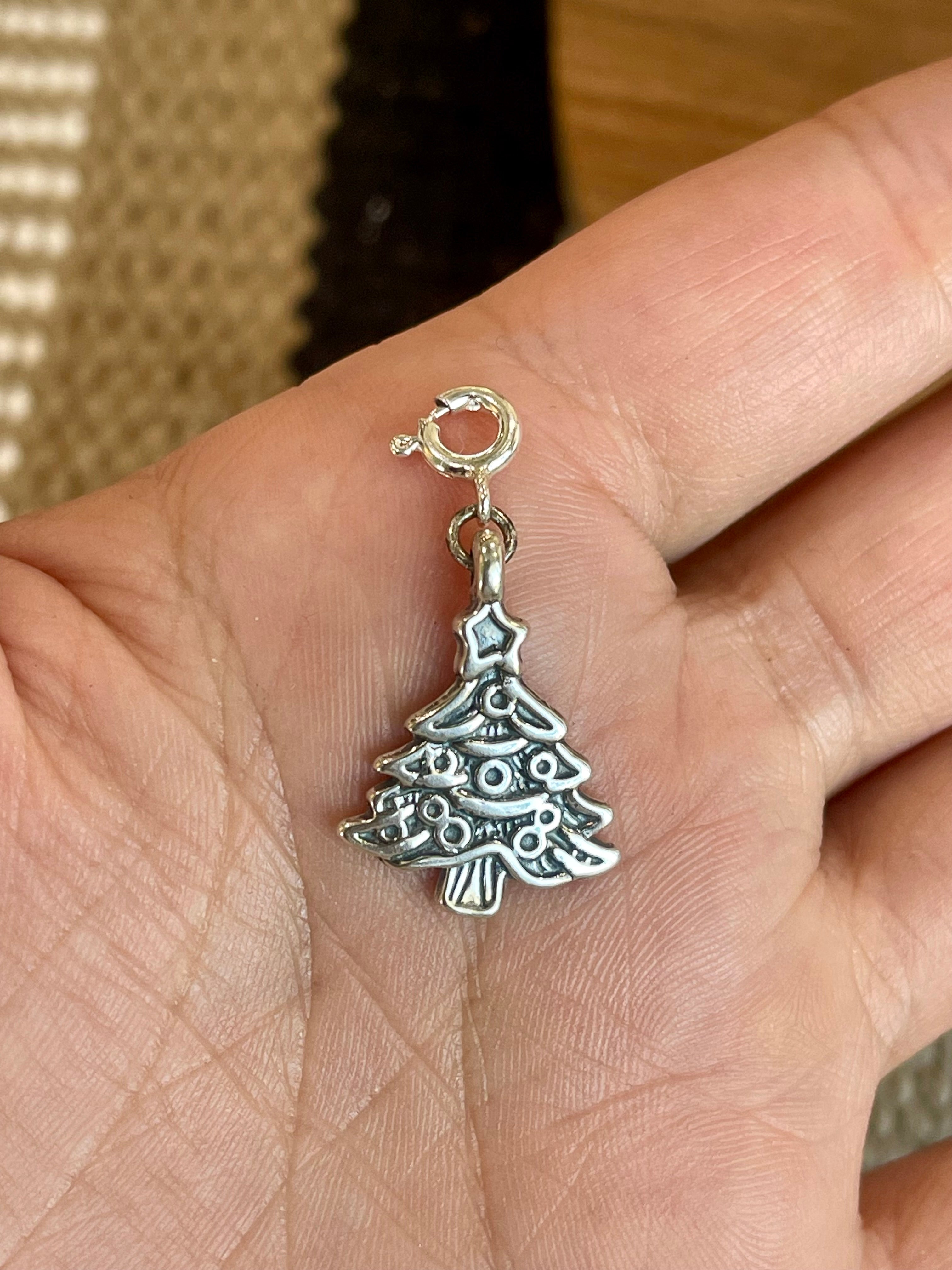 Native Handmade Sterling Silver CHRISTMAS TREE Charm