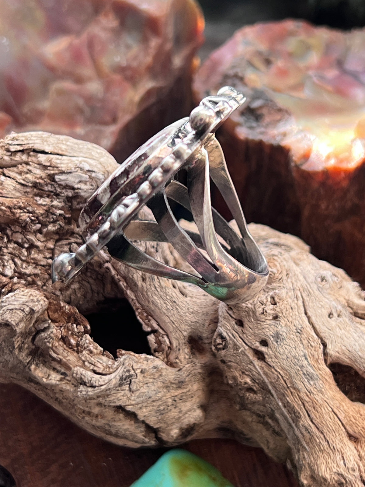 Rosella Paxson Sterling Silver & Wild Horse Heart Ring, Size 7-7.5