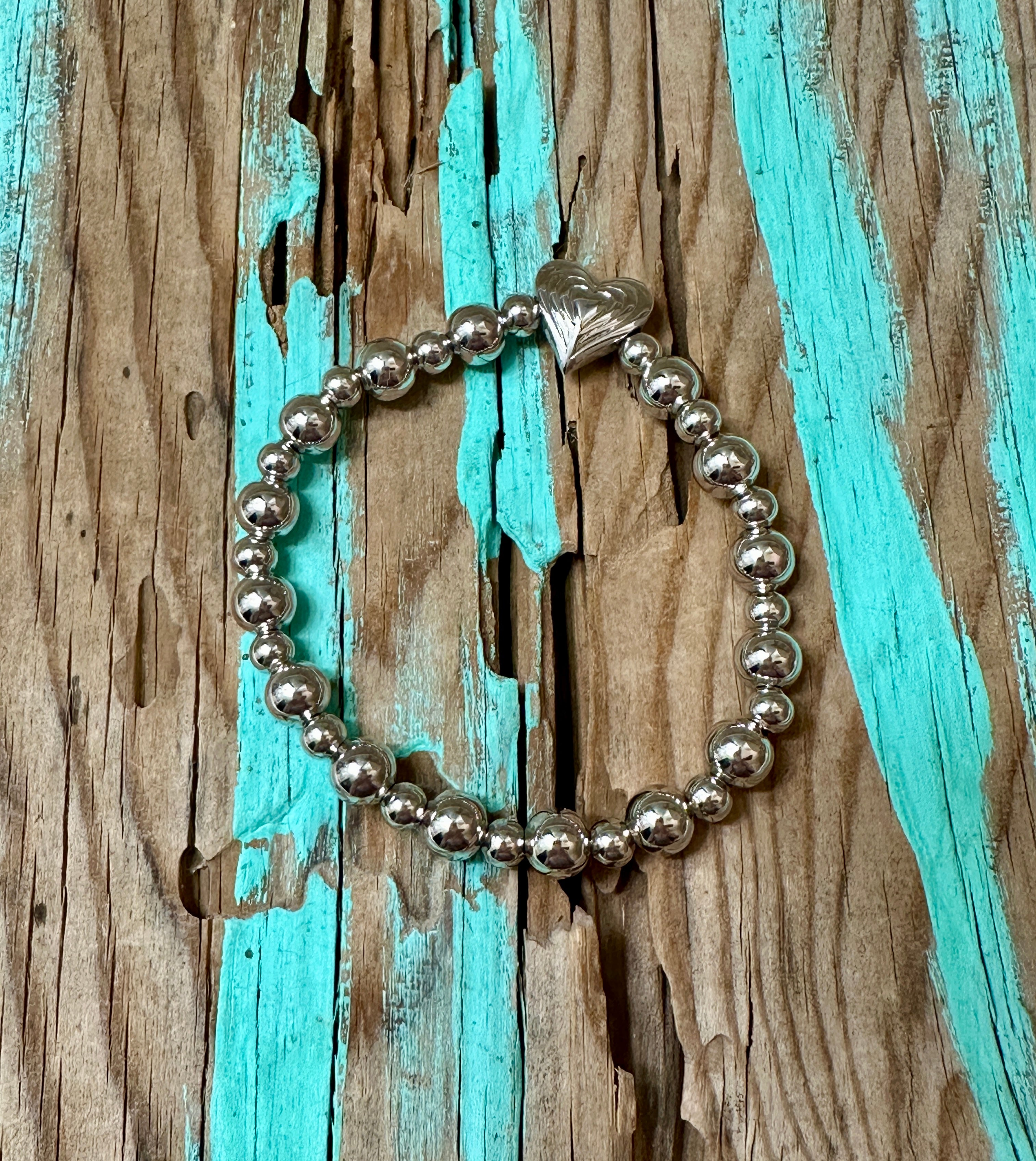 Beating Heart Beaded Bracelet