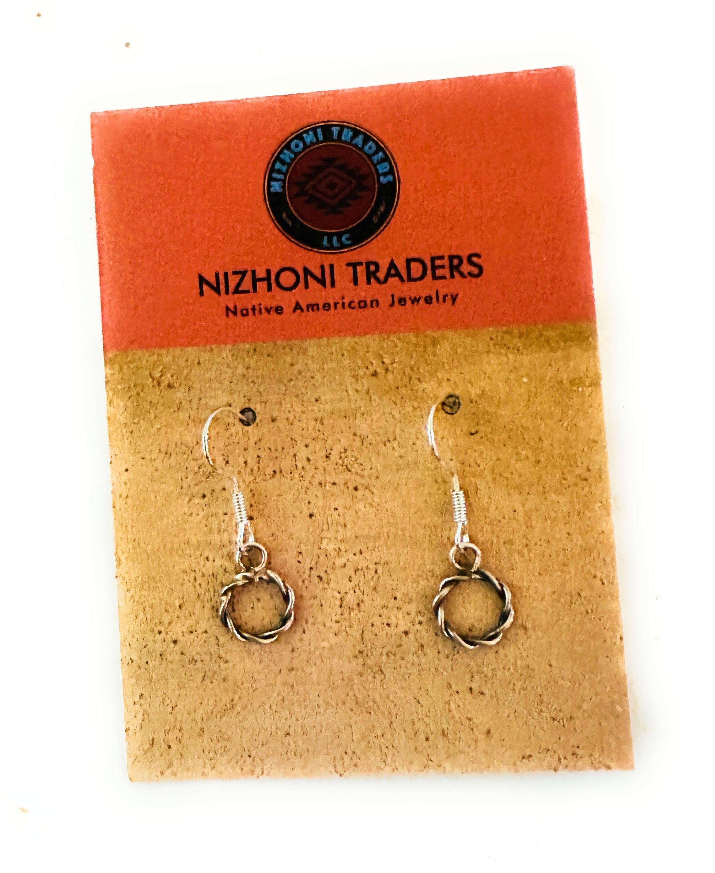 Navajo Sterling Silver Ring Dangle Earrings