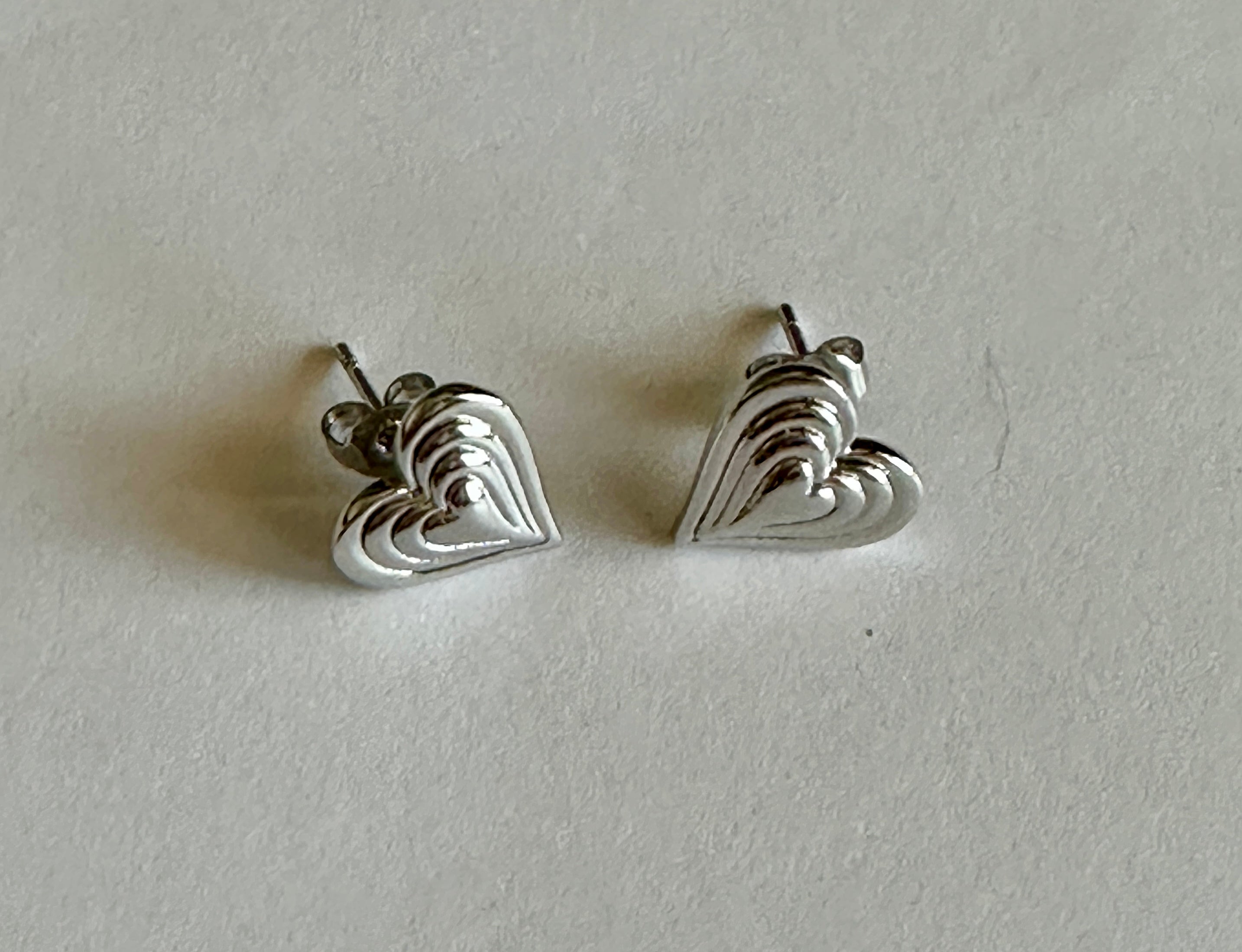 Beating Heart Stud Heart Earrings