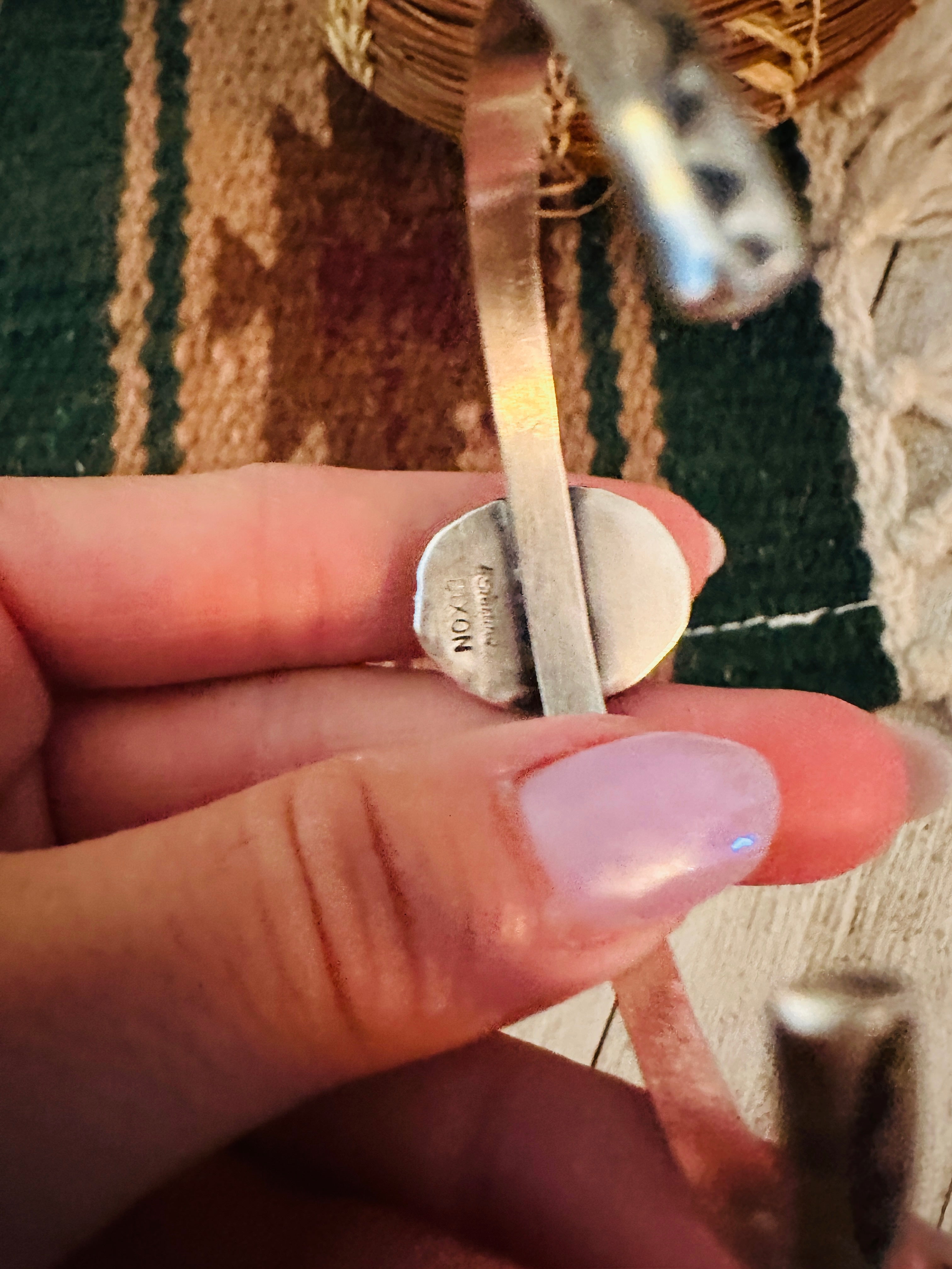 Handcrafted Sterling Silver & Rose Dahlia Cuff Bracelet