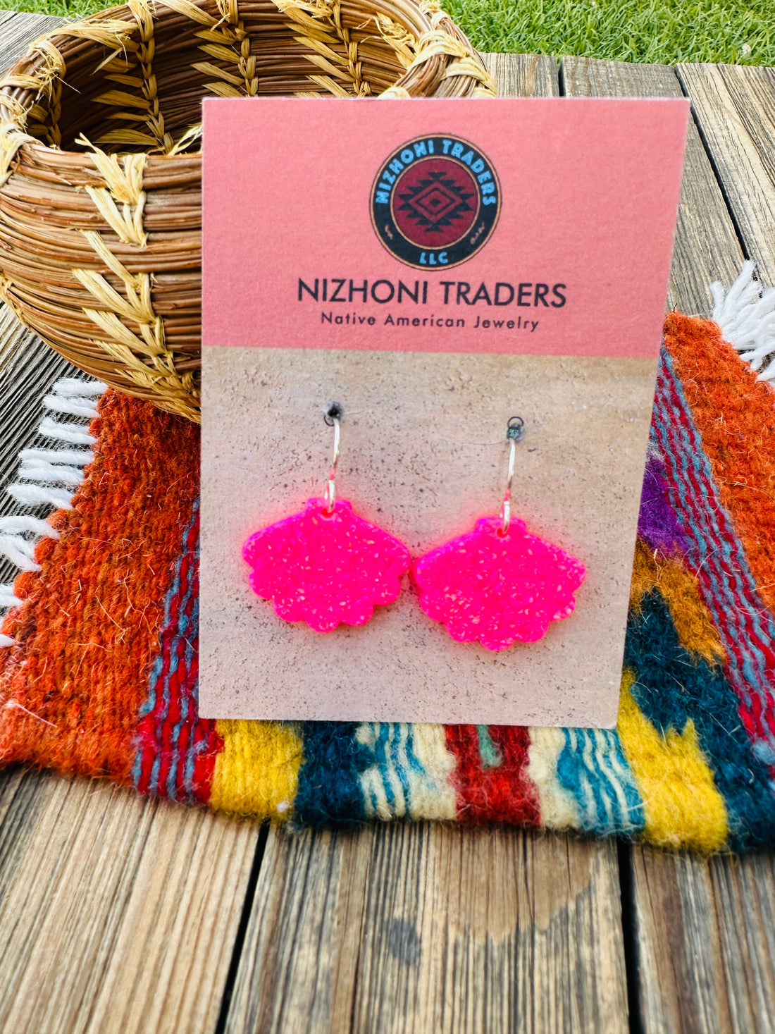 Handcrafted Sterling Silver & Opal Seashell Dangle Earrings