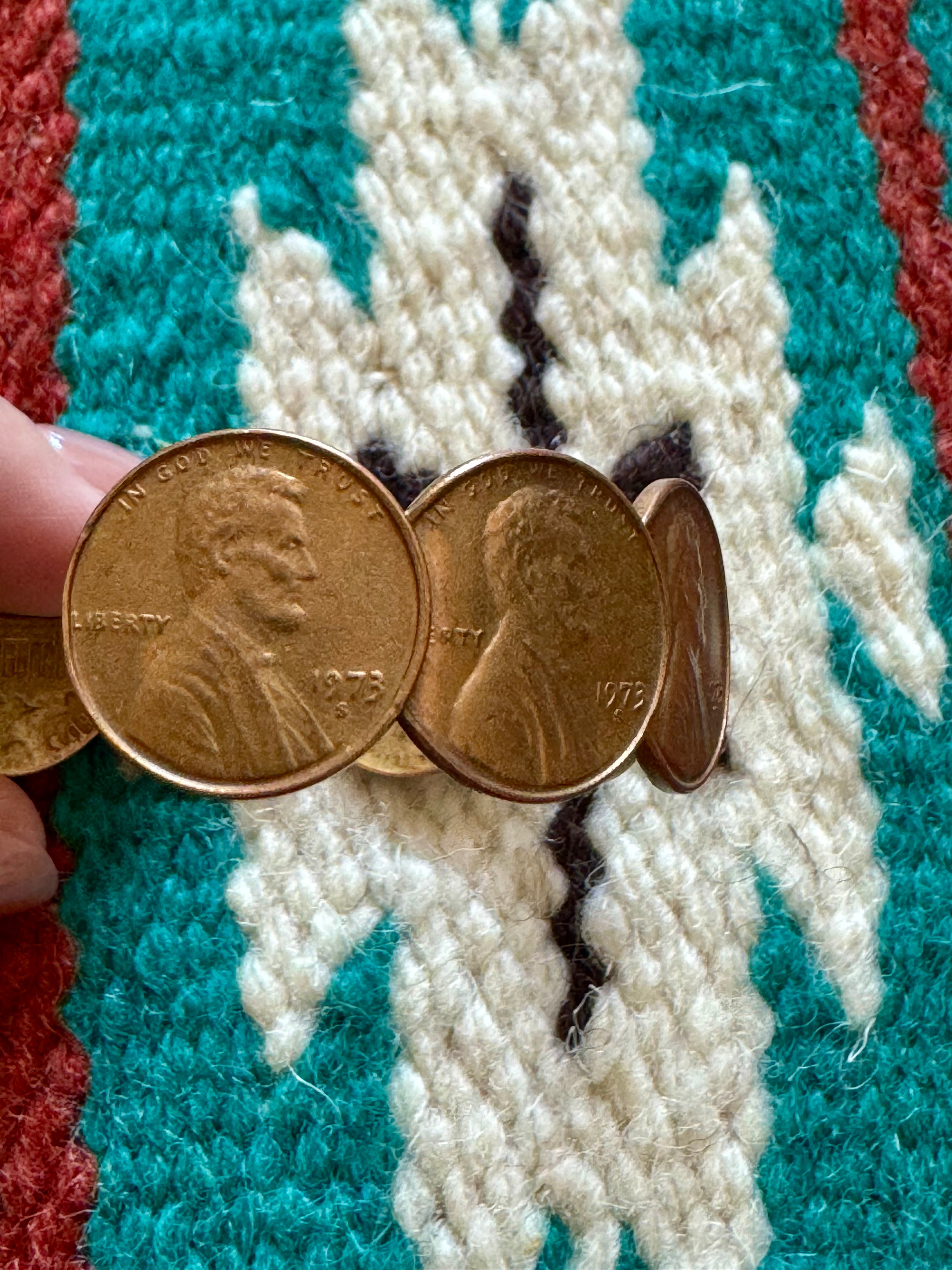 Vintage Handmade Penny Copper Cuff Bracelet