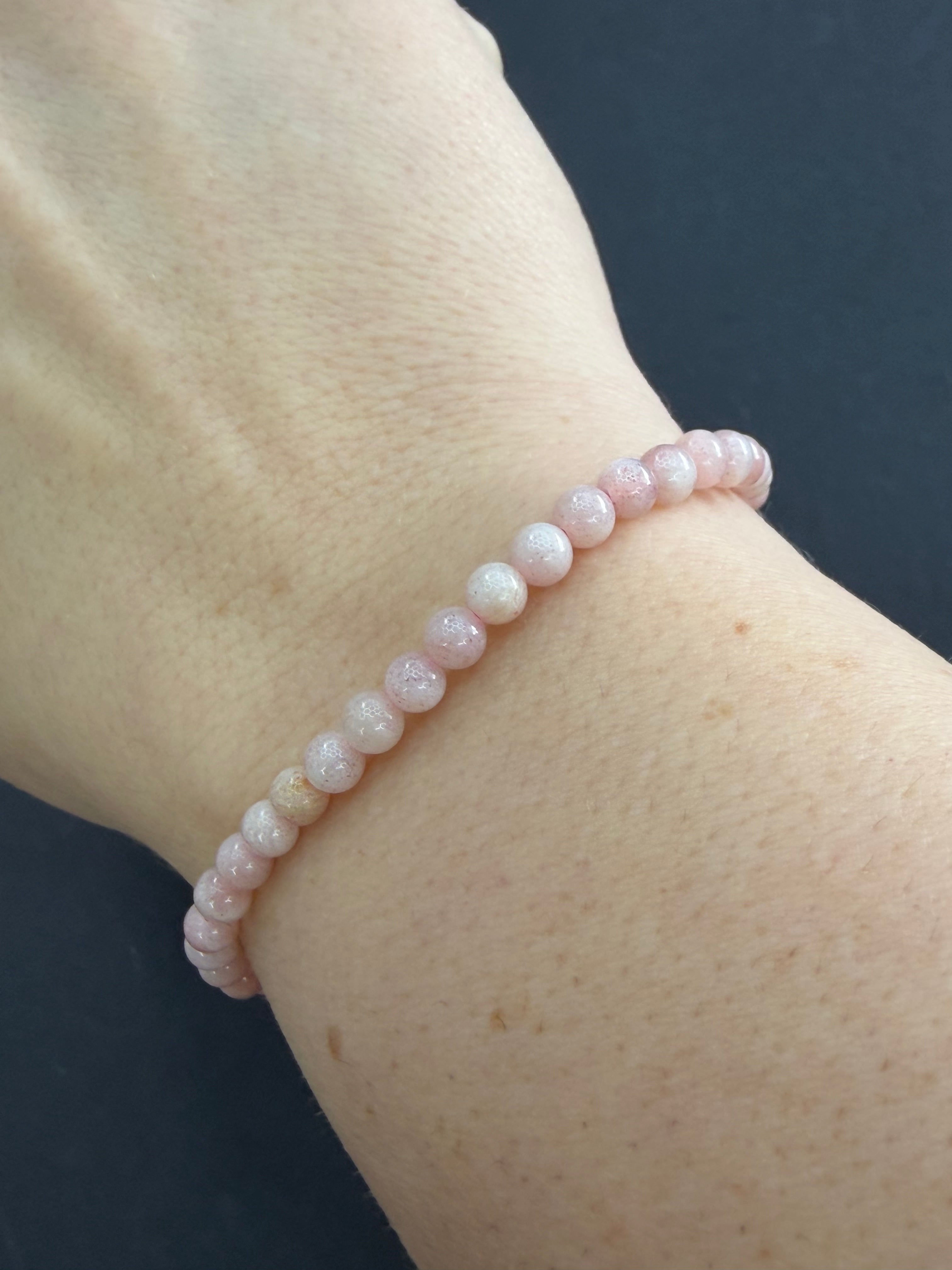 Sunstone 6mm Beaded Stretch Bracelet
