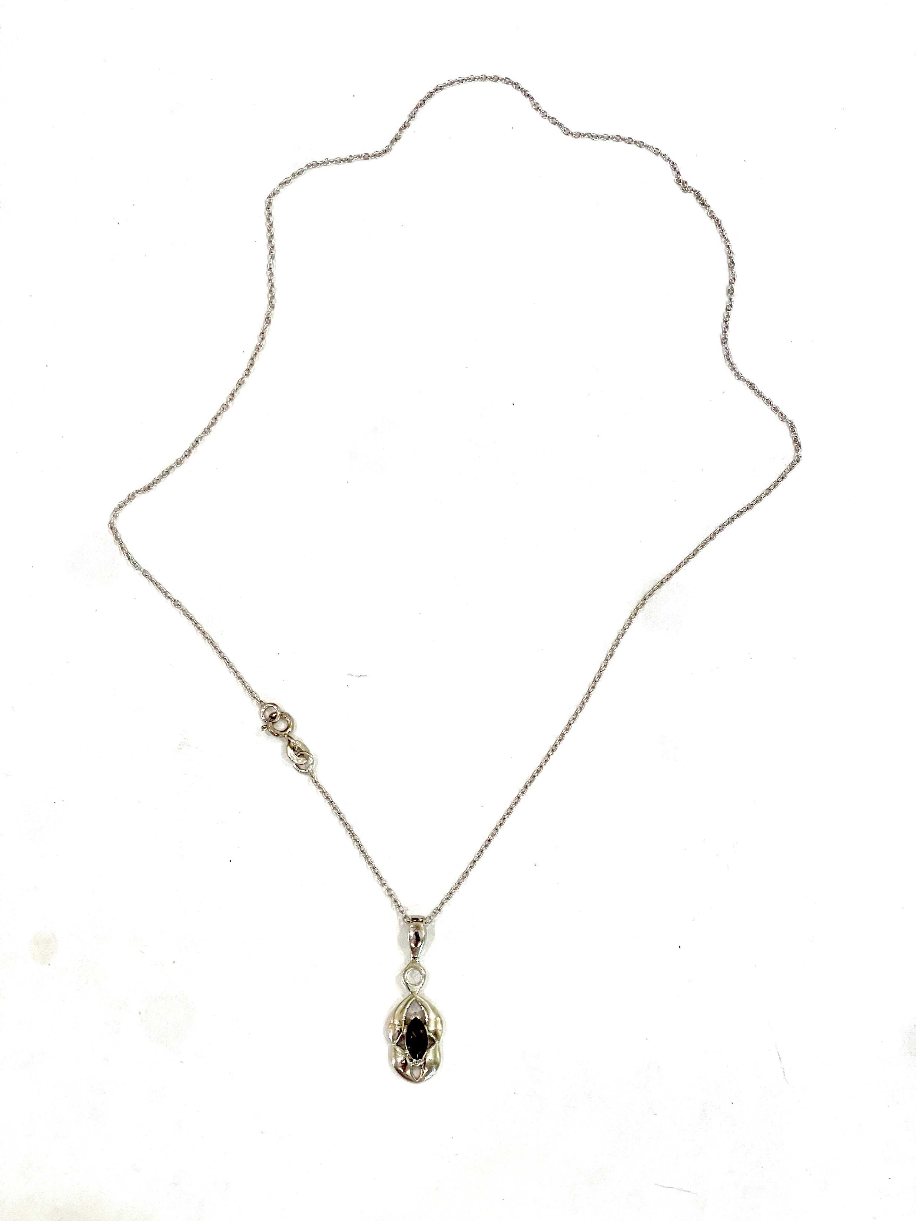 The Bijoux Vault Vintage Silver Chain  Necklace