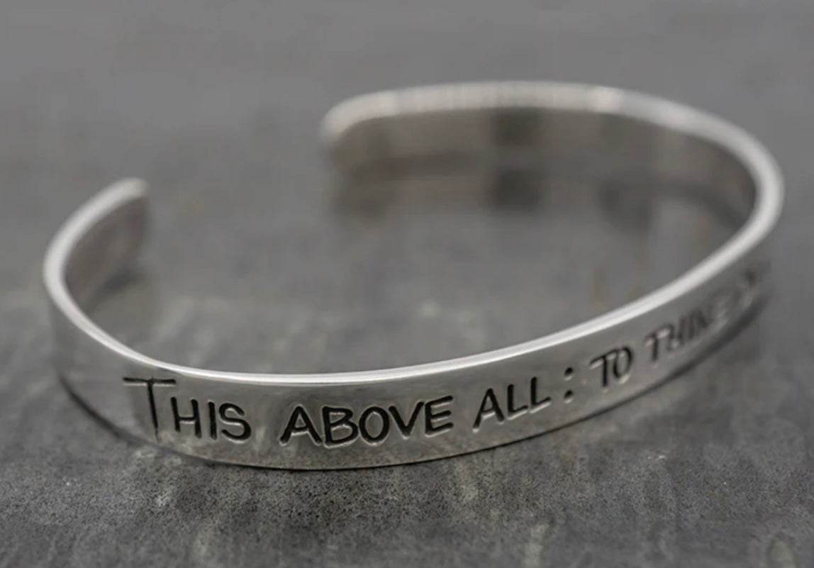 The Shakespeare Sterling Silver Cuff Bracelet