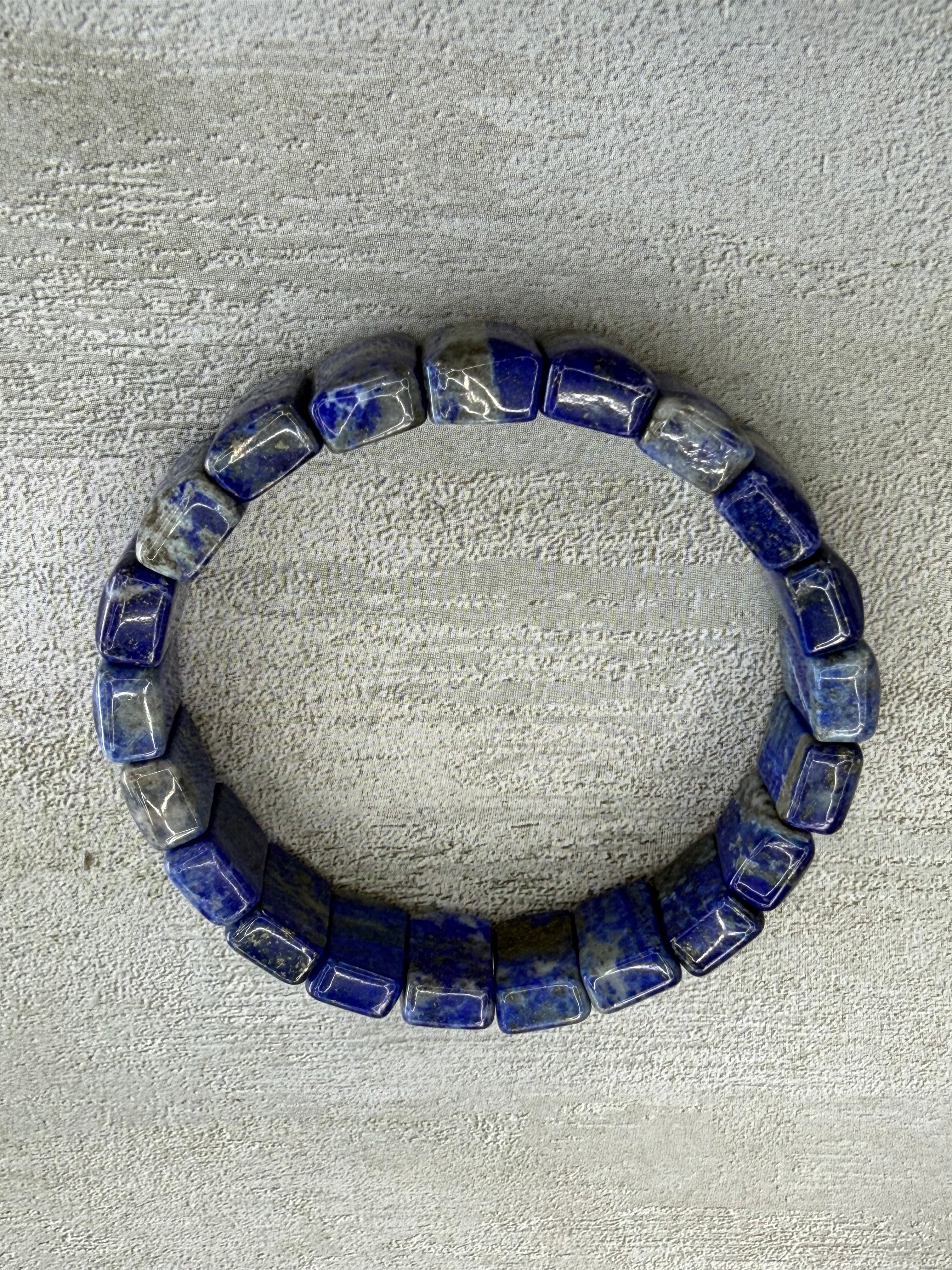 Lapis Beaded Stretch Bracelet