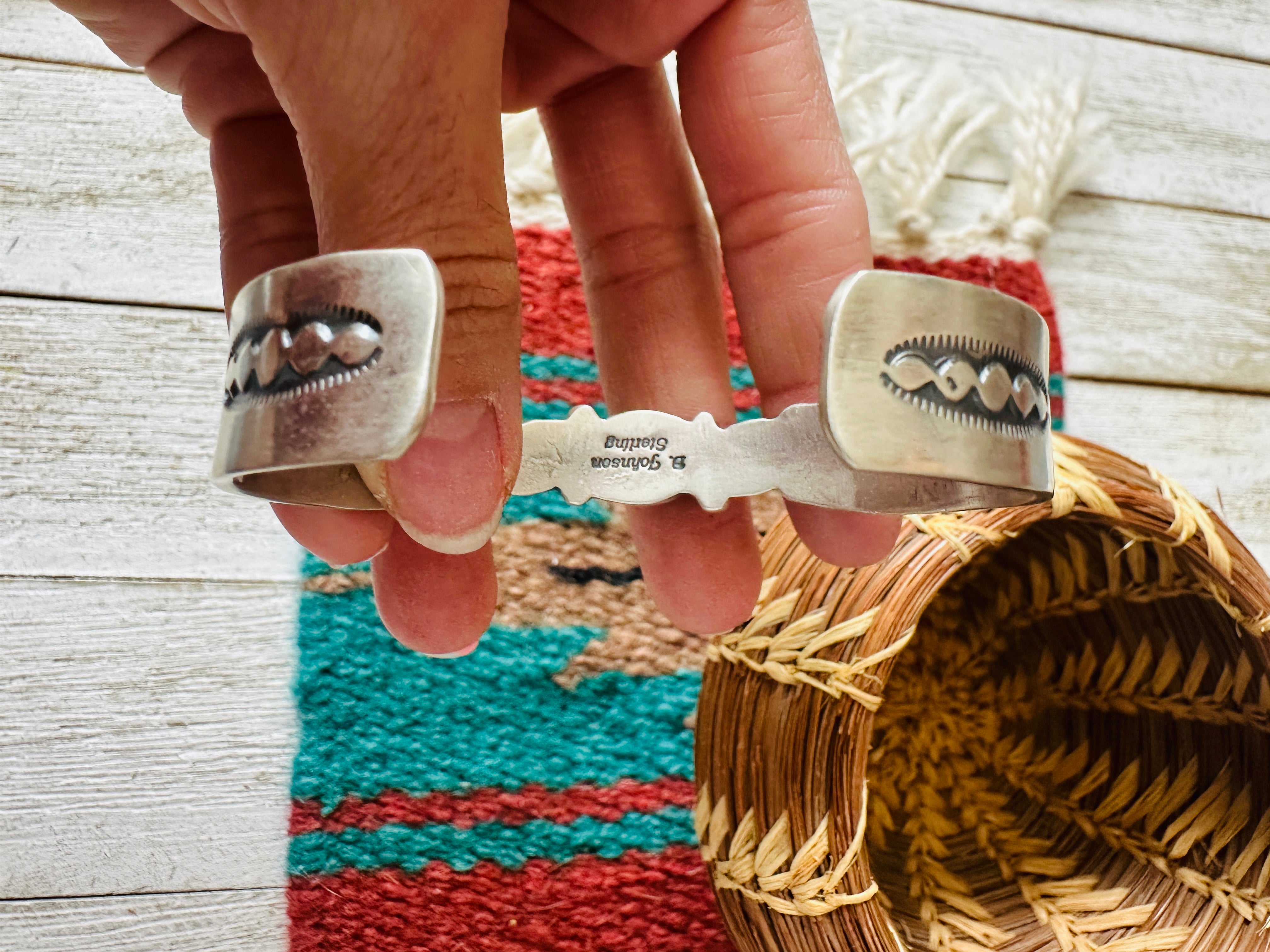 Navajo Turquoise & Sterling Silver Cuff Bracelet