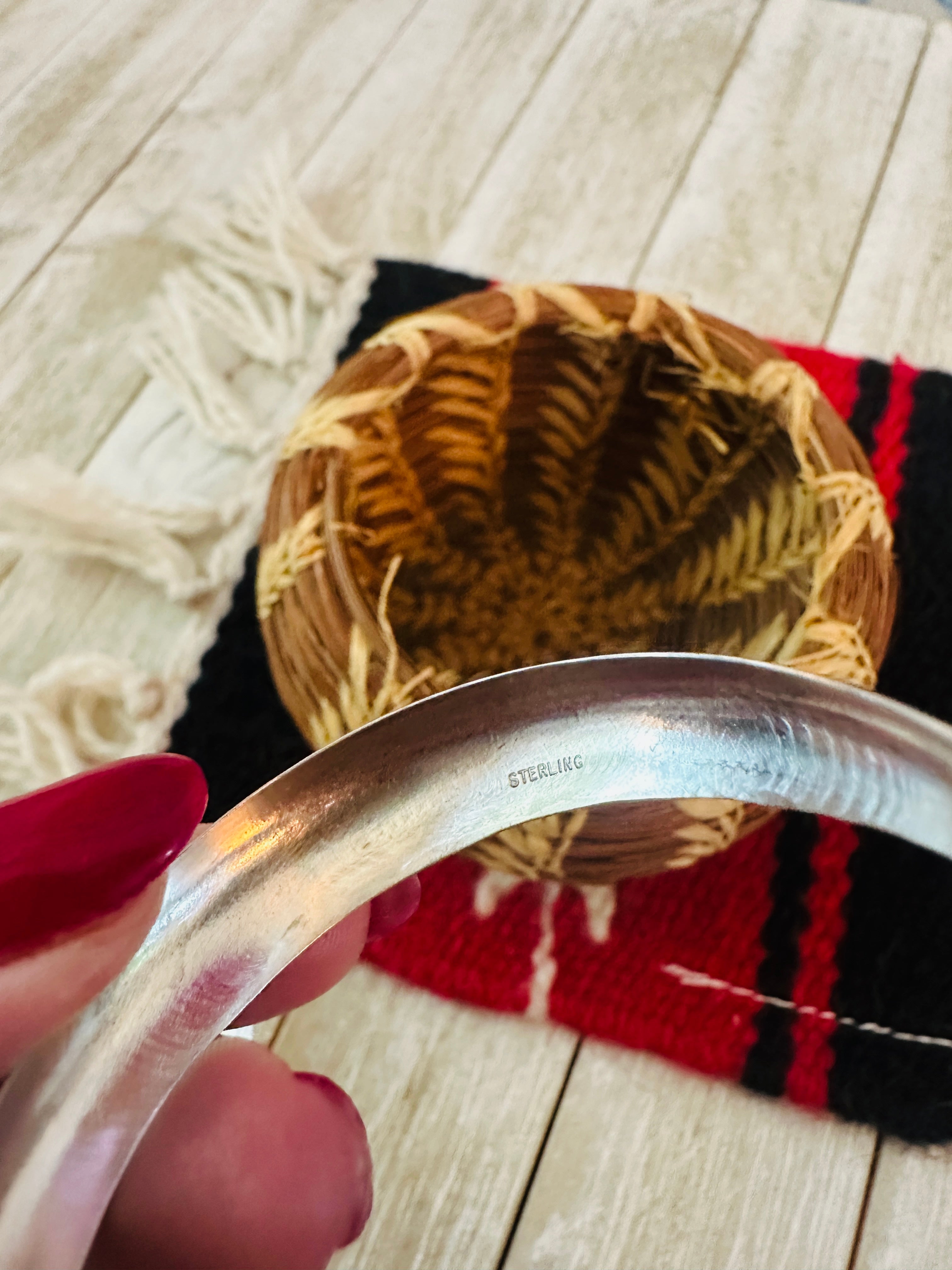 Handcrafted Sterling Silver Hoop Earrings