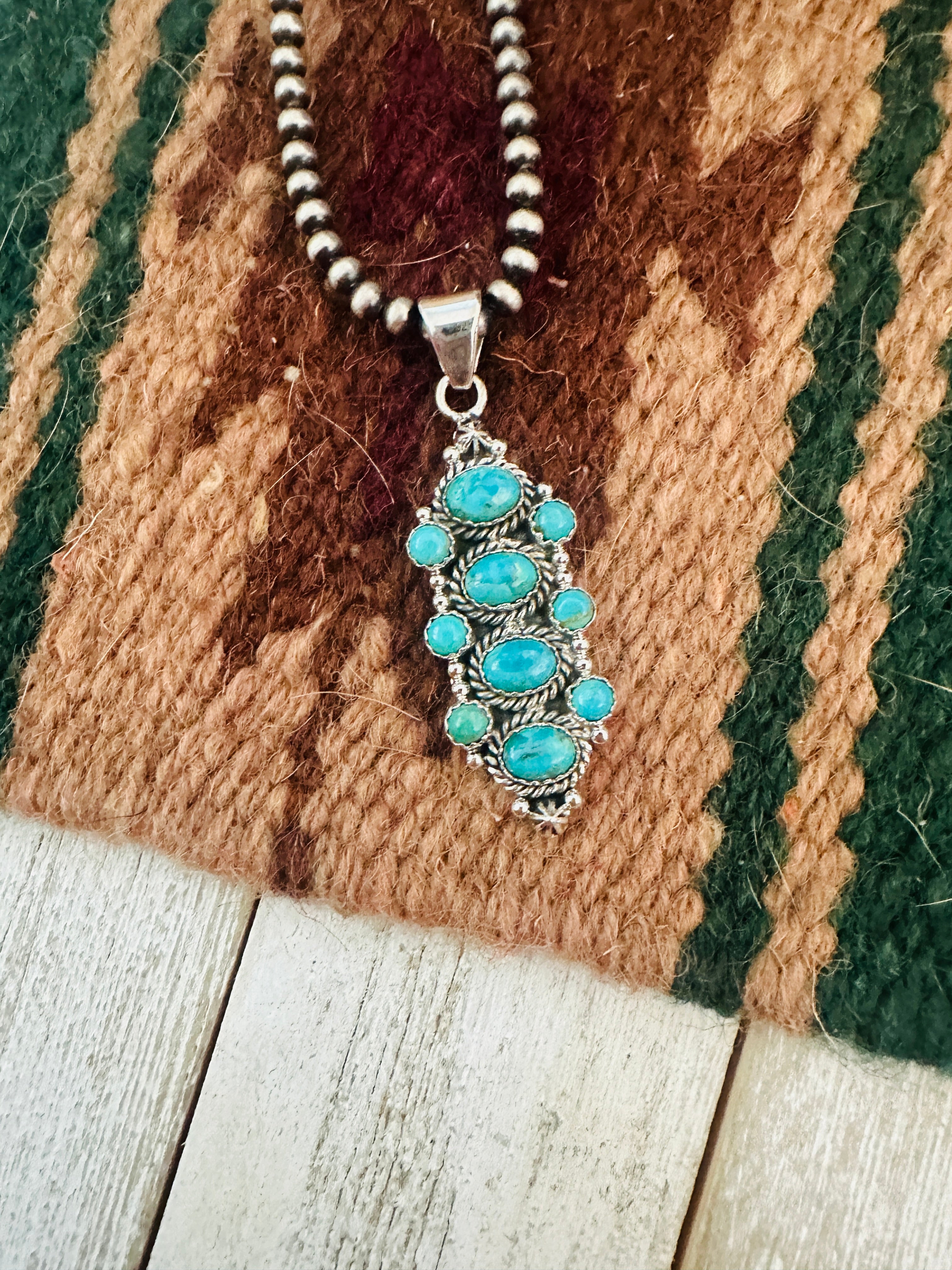 Handmade Turquoise & Sterling Silver Pendant