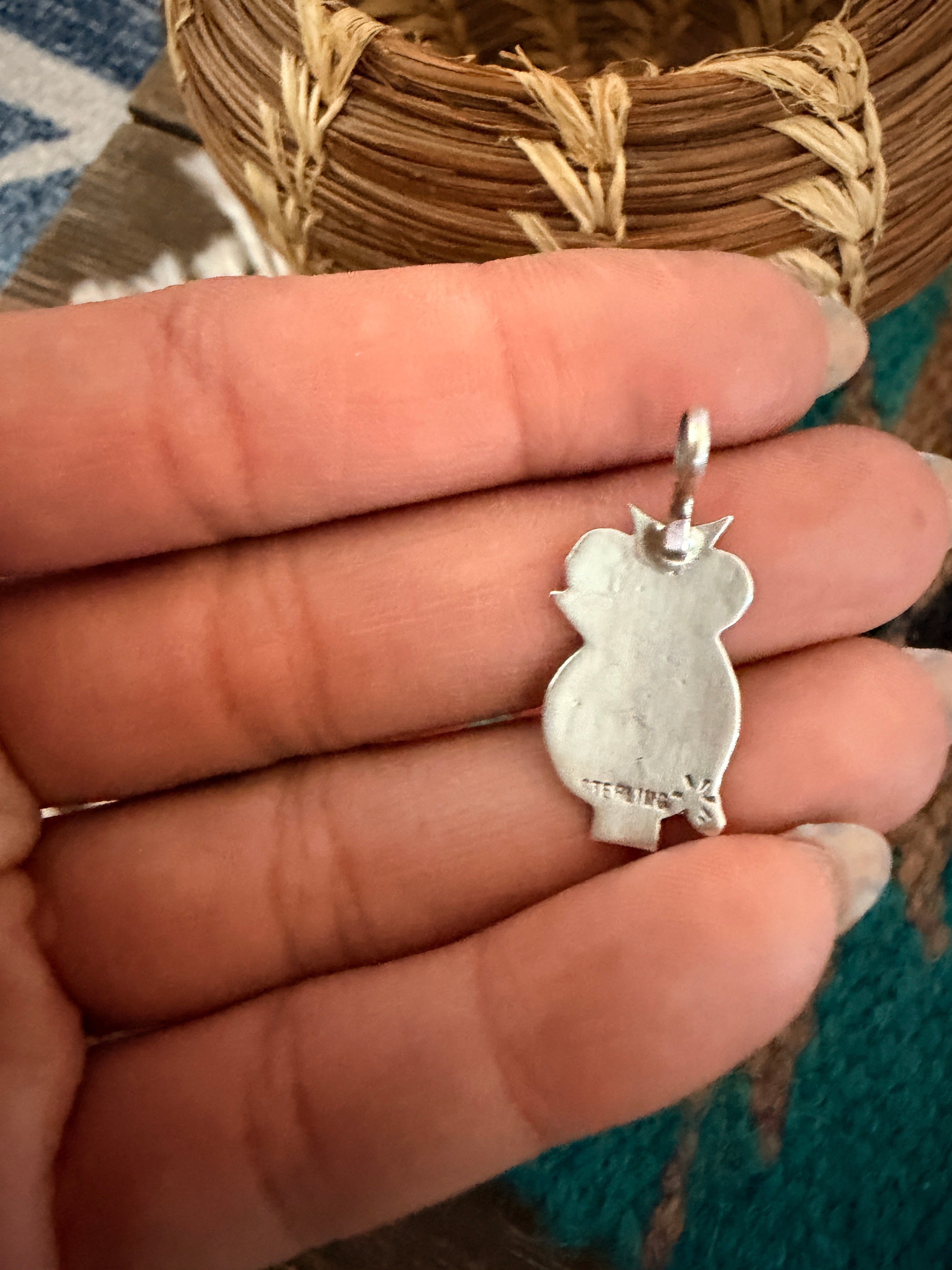 Handcrafted Sterling Silver Owl Pendant