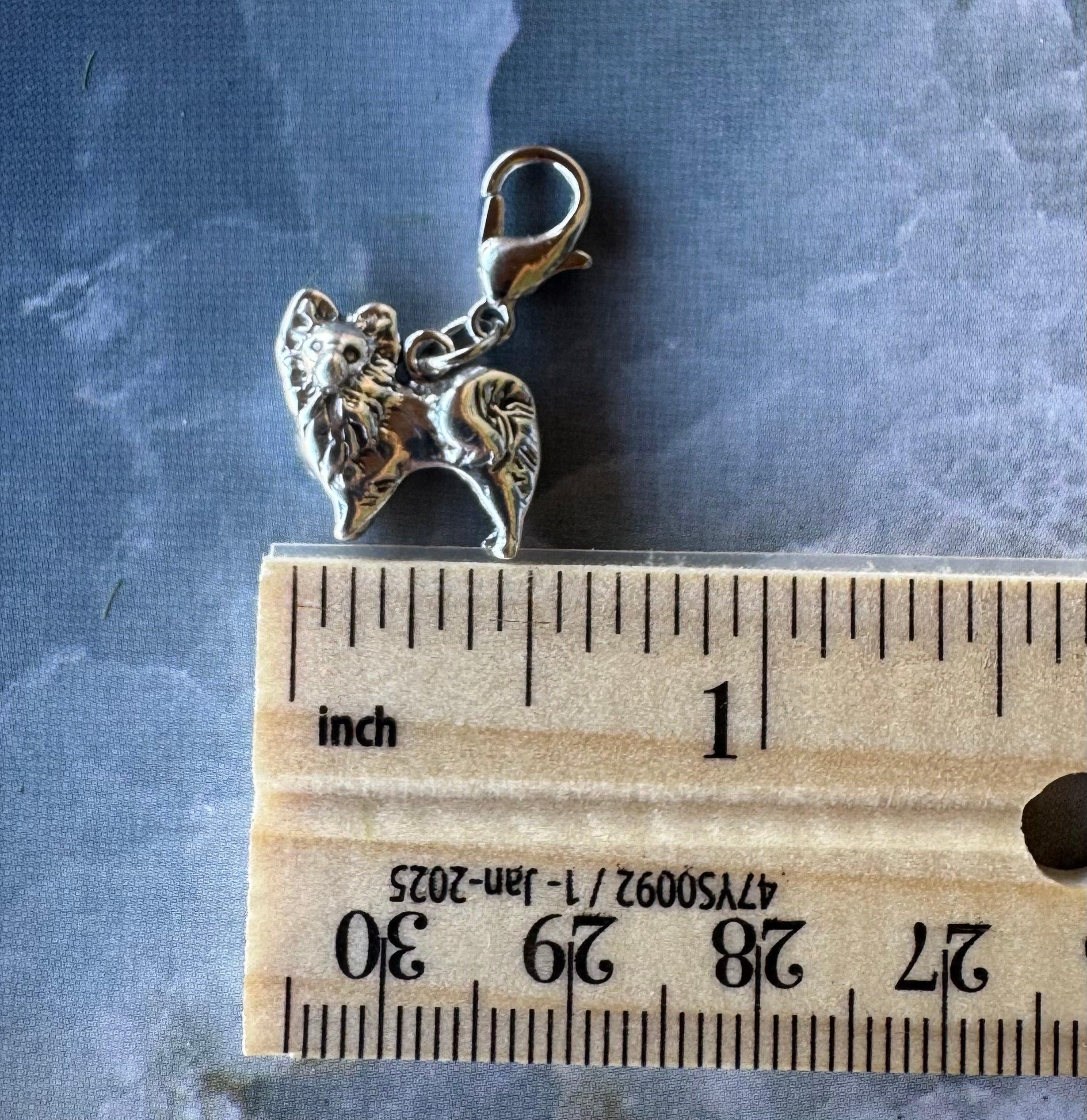 Handcrafted Sterling Silver Pomeranian Dog Charm