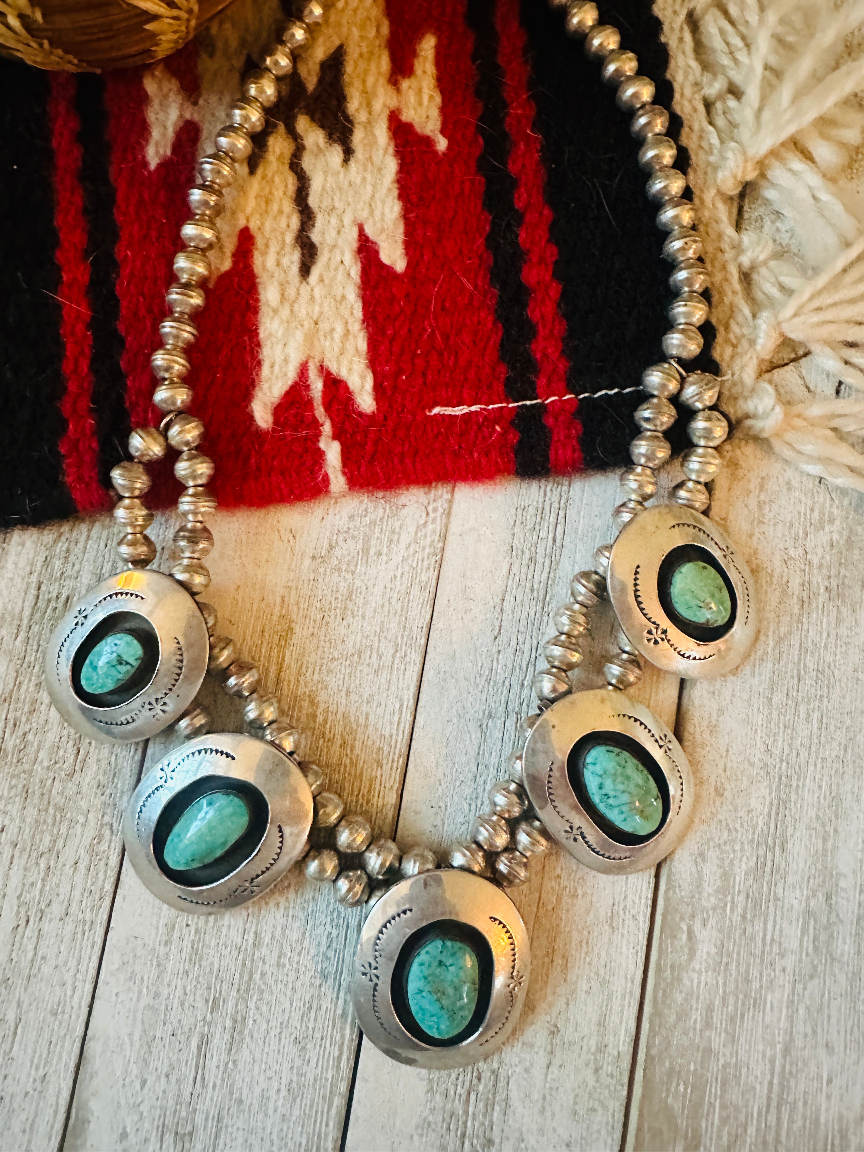 Vintage Beautiful Turquoise online Necklace