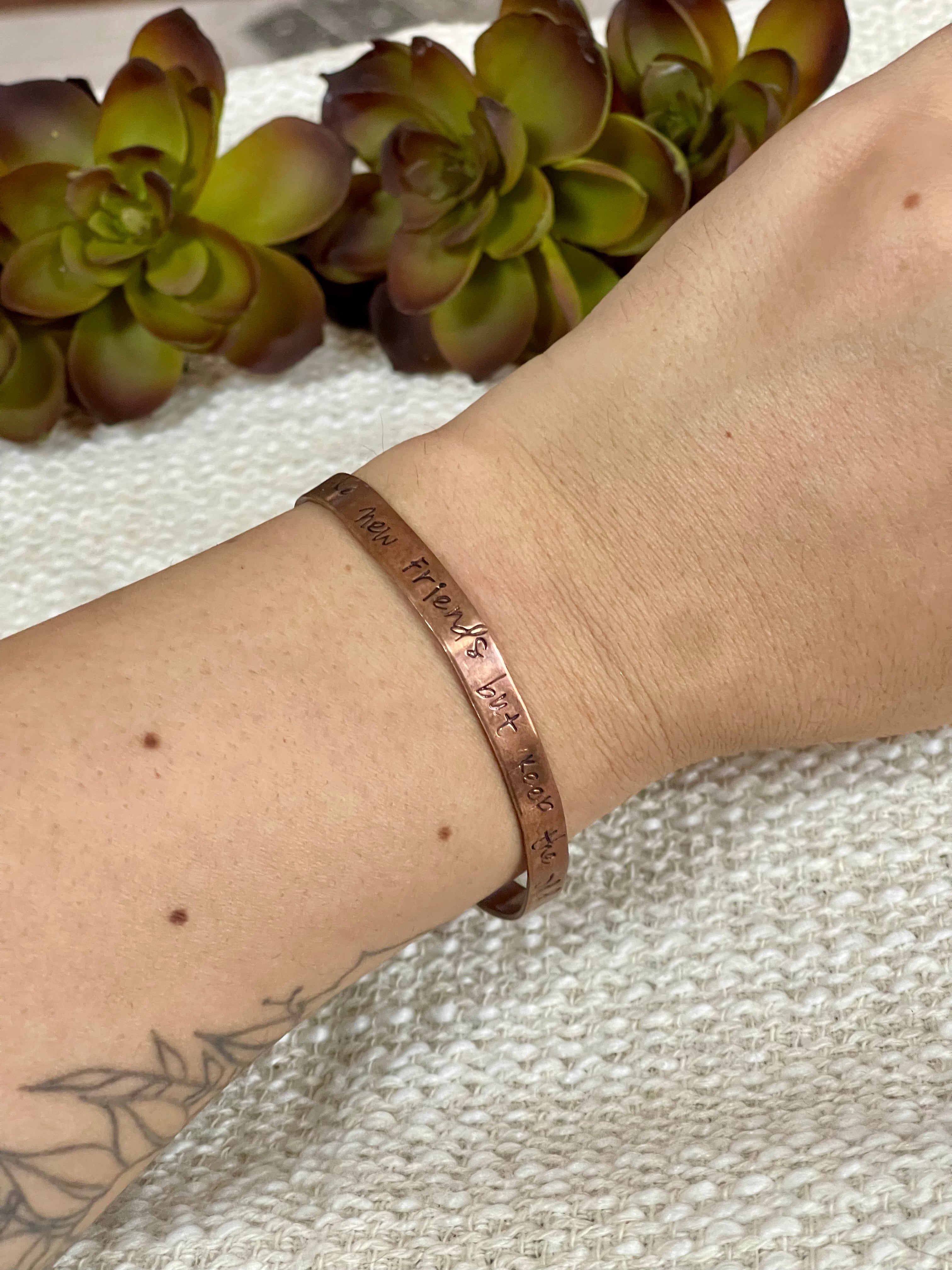 Vintage Handmade Copper Cuff