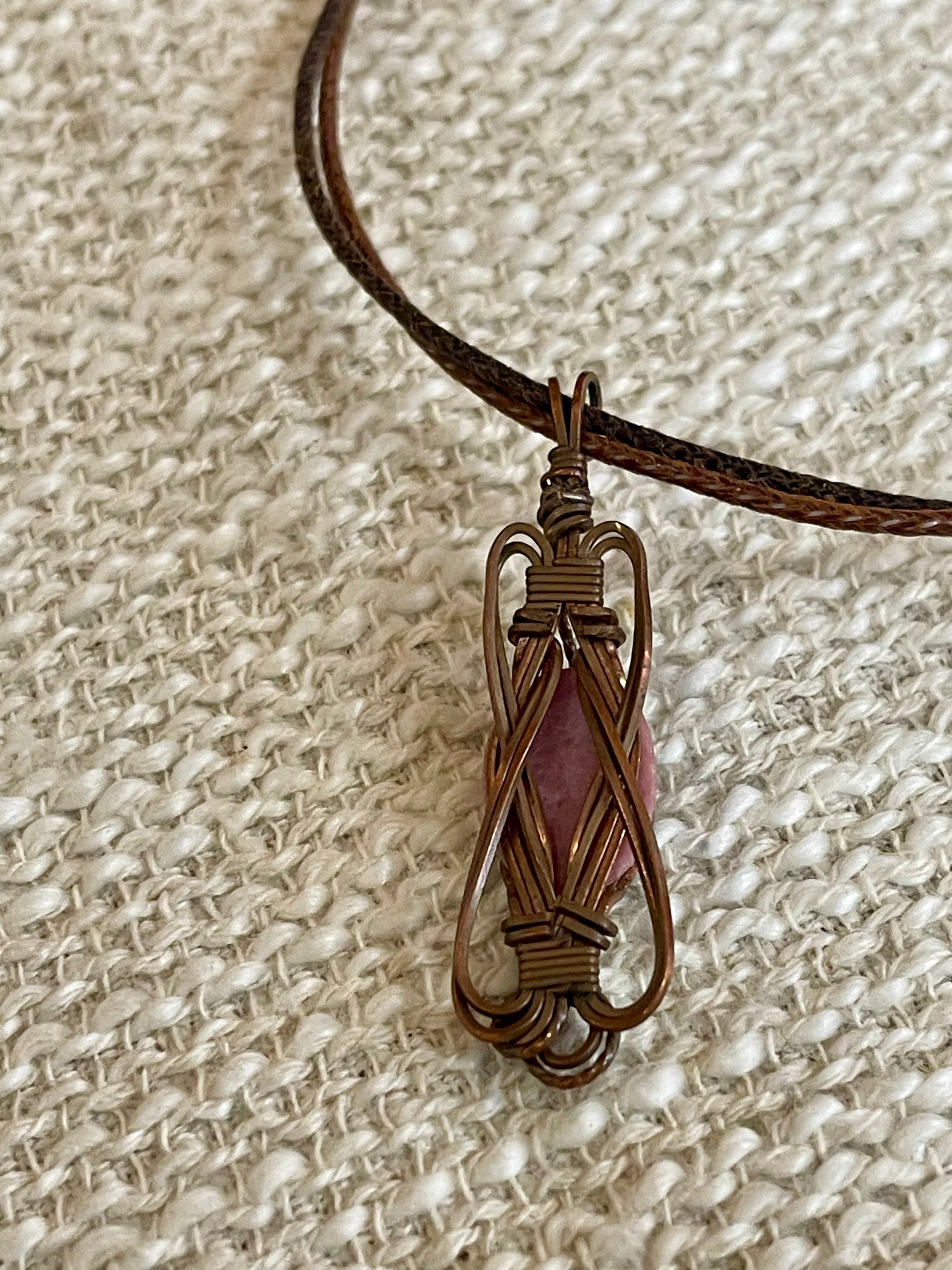 Vintage copper necklace sales