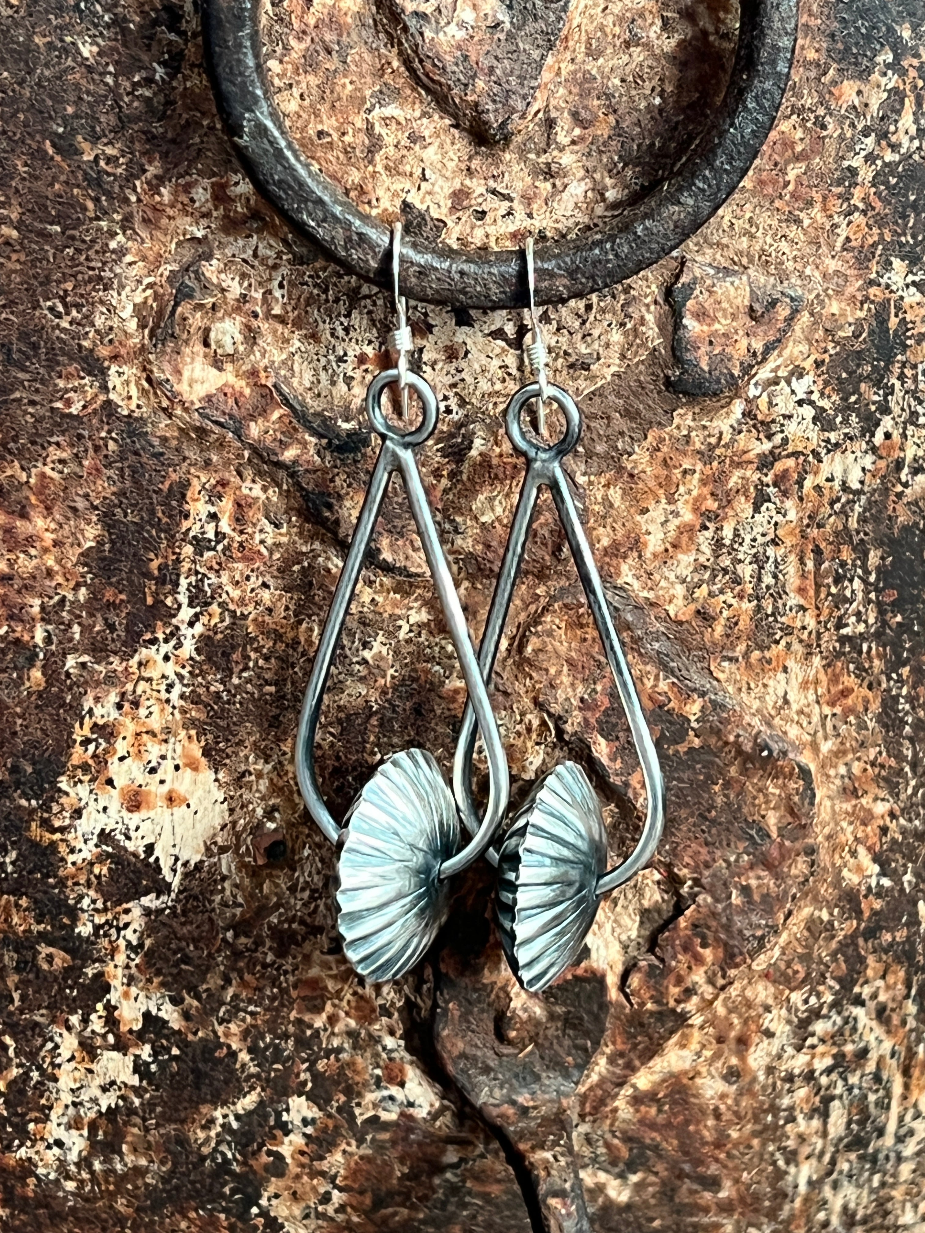 Handcrafted Sterling Silver Bead Drop Dangle Earrings by Preston Haley