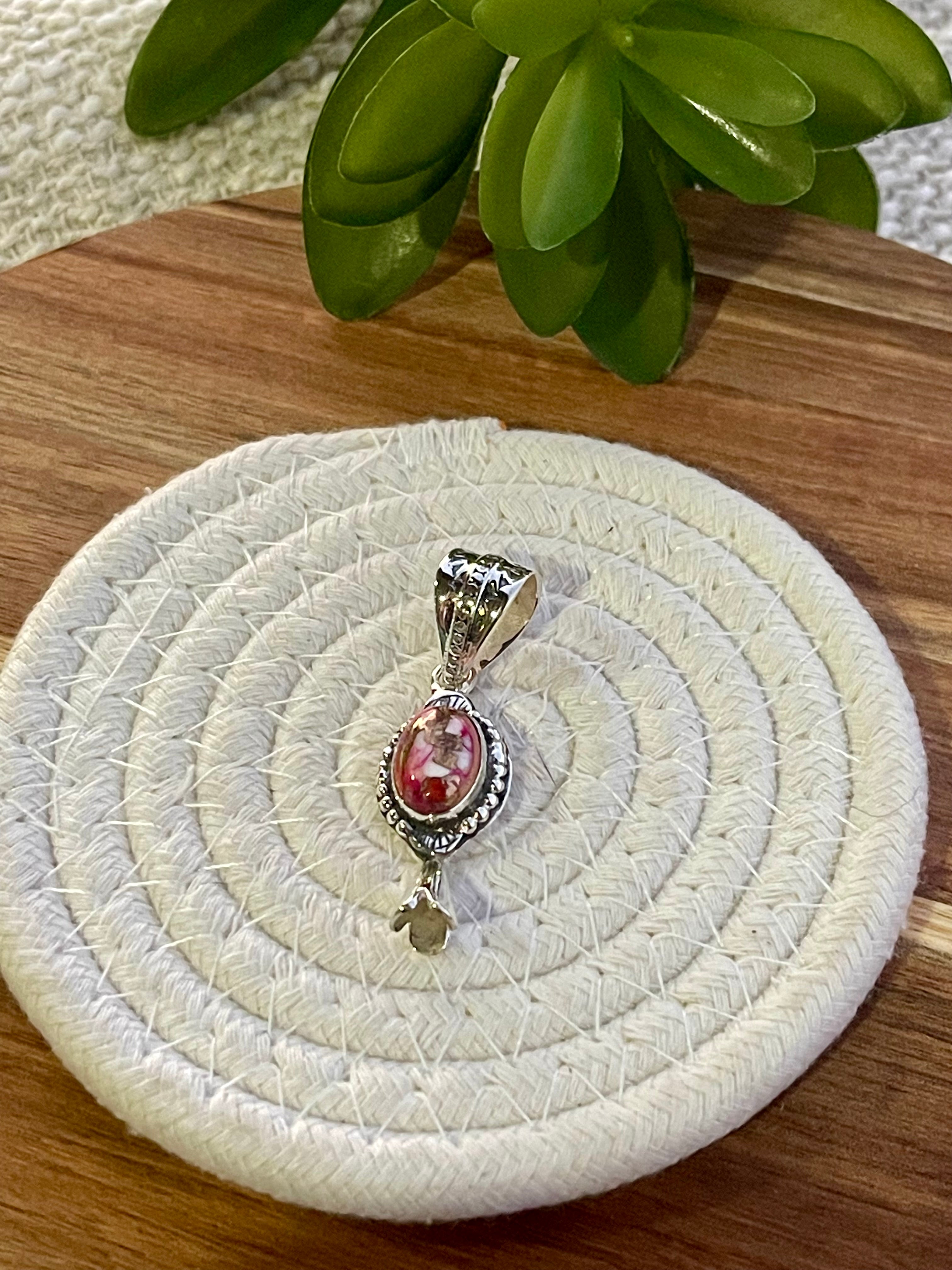 Handmade Sterling Silver And Pink Dream Pendant