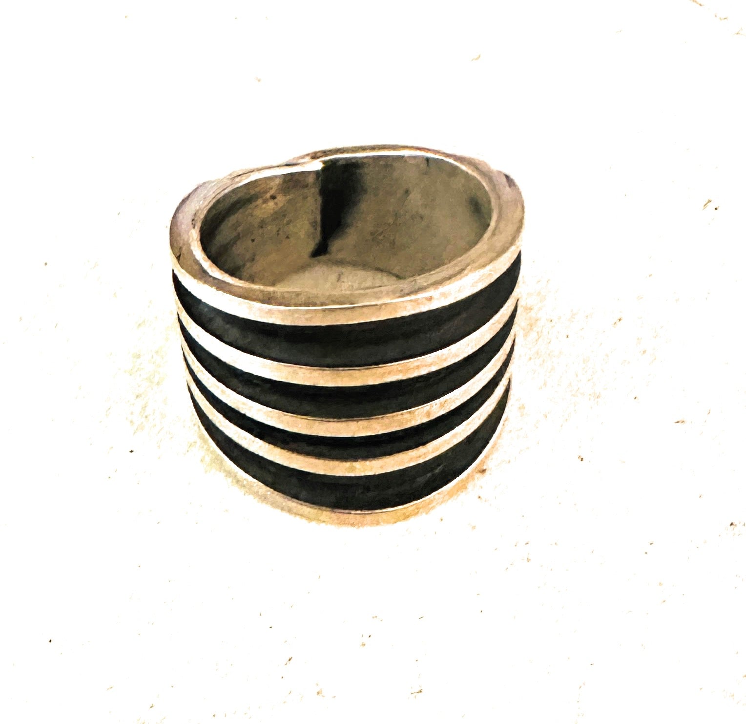 Navajo Beth Dutton Sterling Silver Band Ring by Tom Hawk